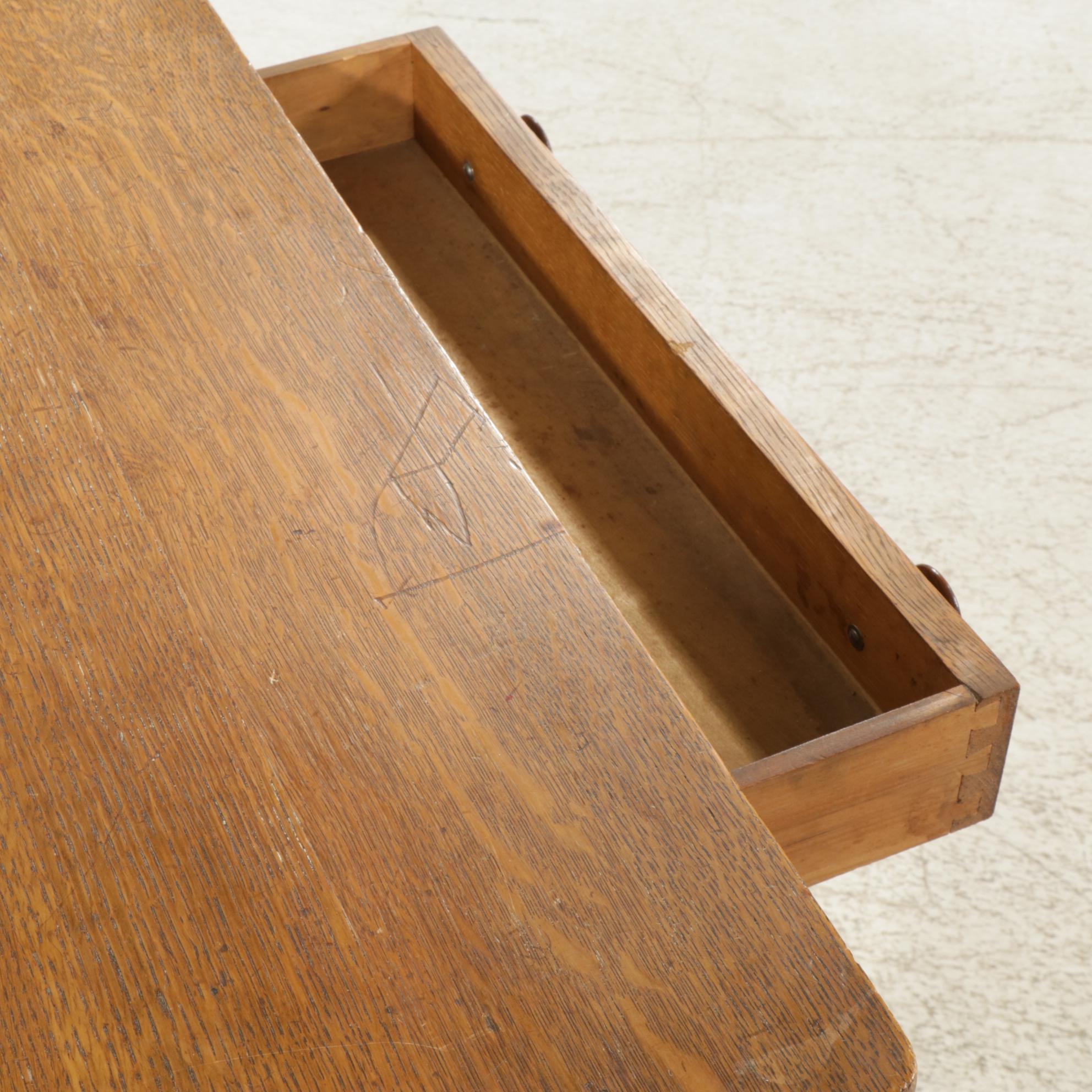Oak Writing Desk, Early 20th Century