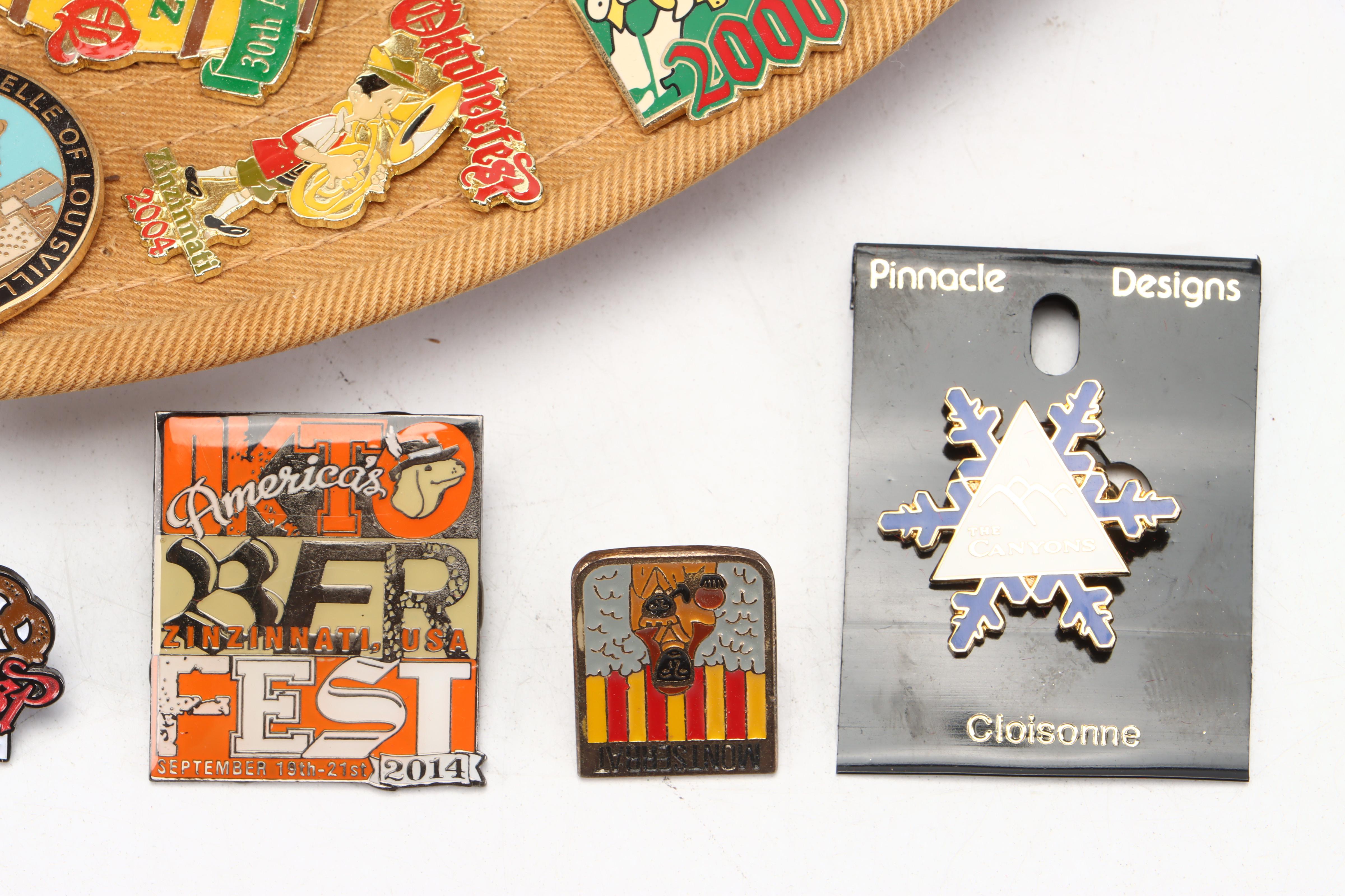 The Nature Company Hat with Enamel Pins