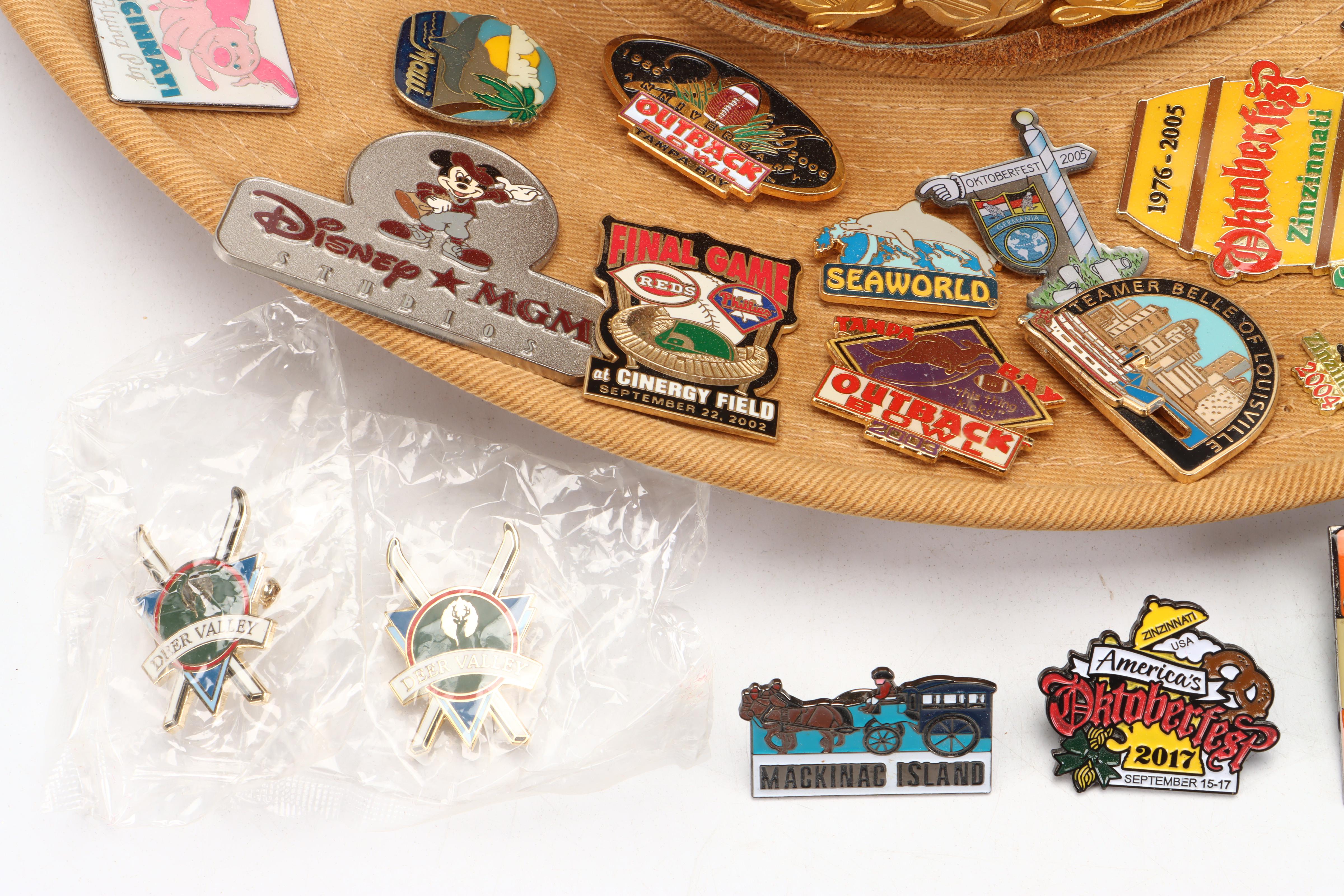 The Nature Company Hat with Enamel Pins