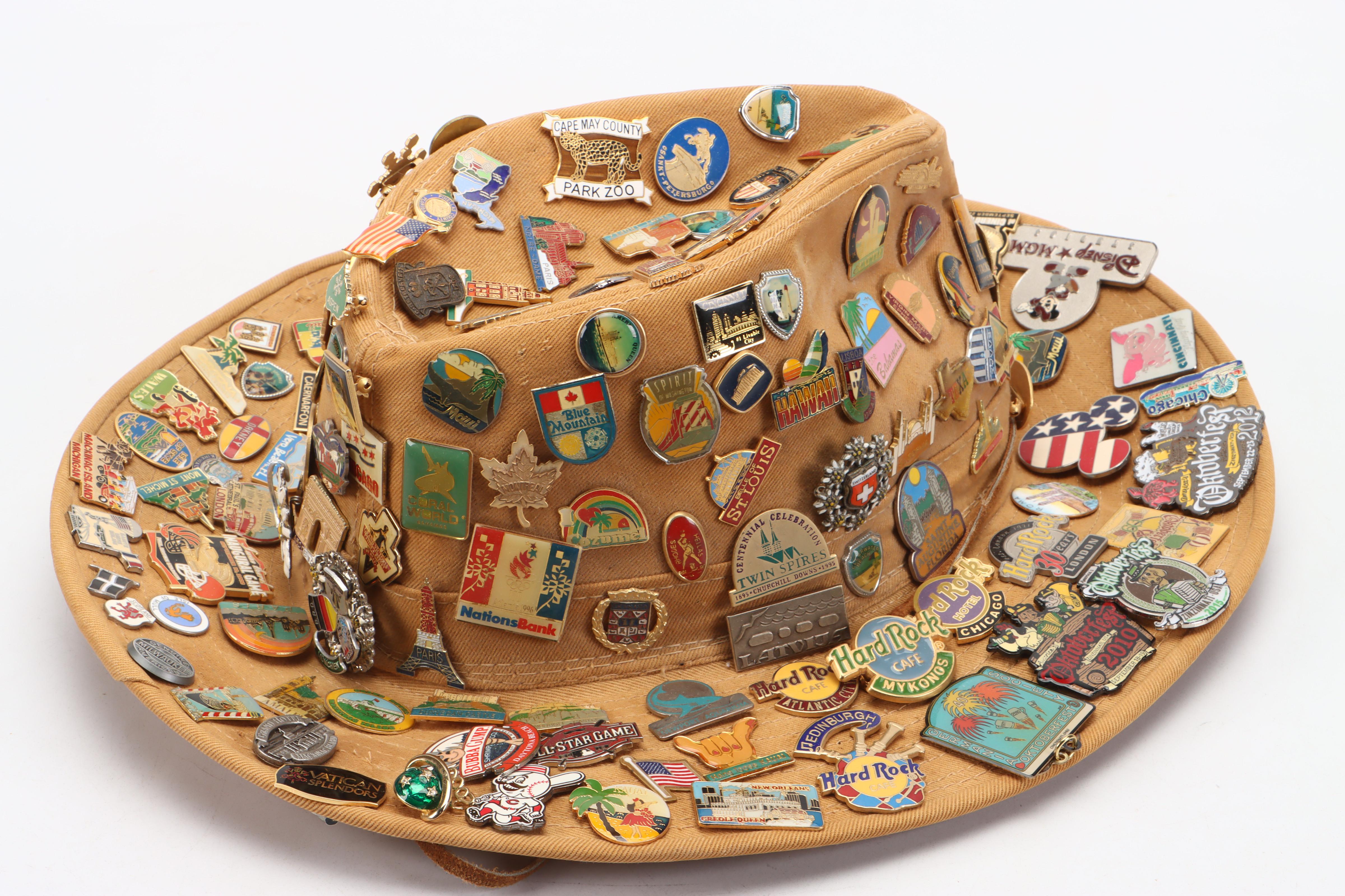 The Nature Company Hat with Enamel Pins