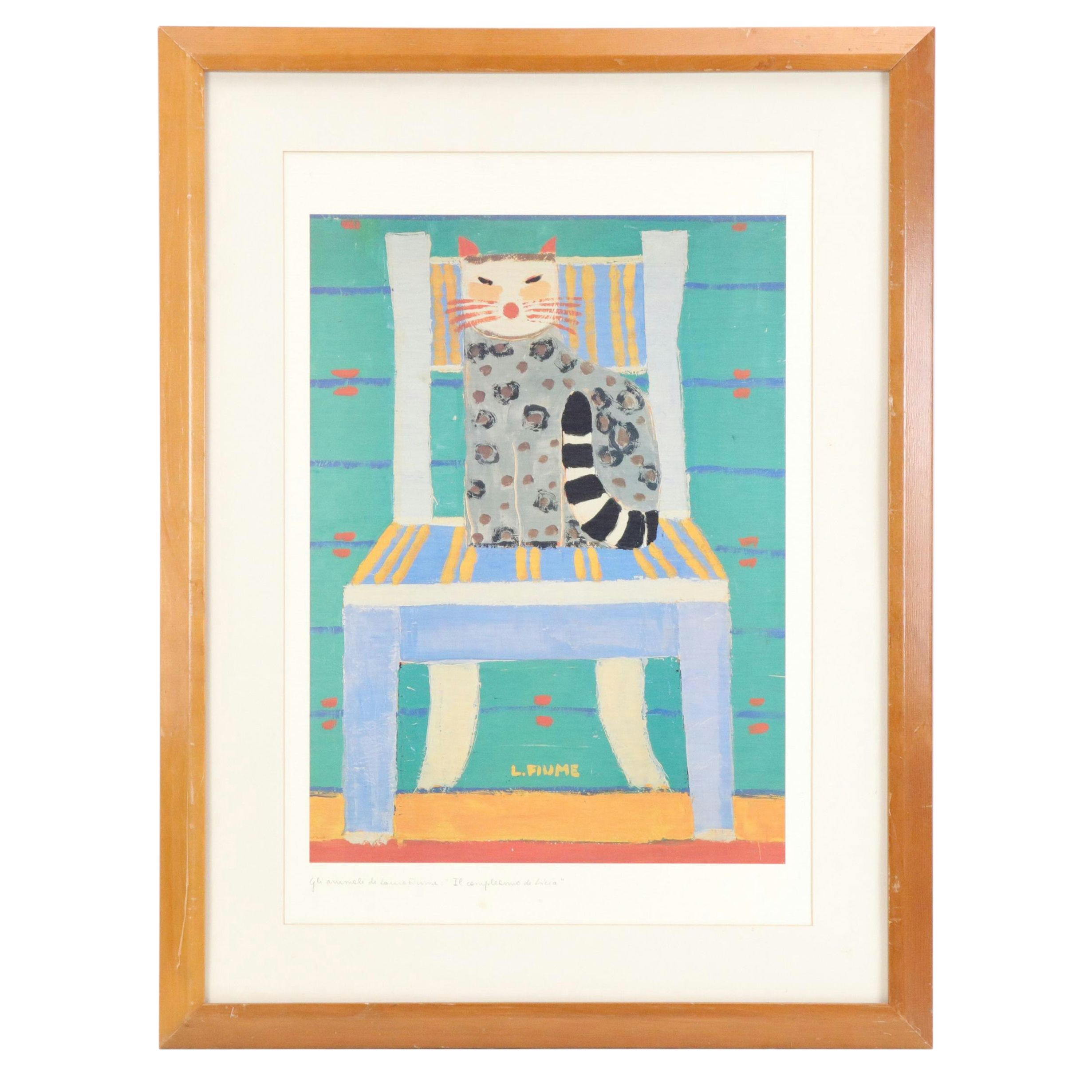 Offset Lithograph After Laura Fiume "Il compleanno di Licia"