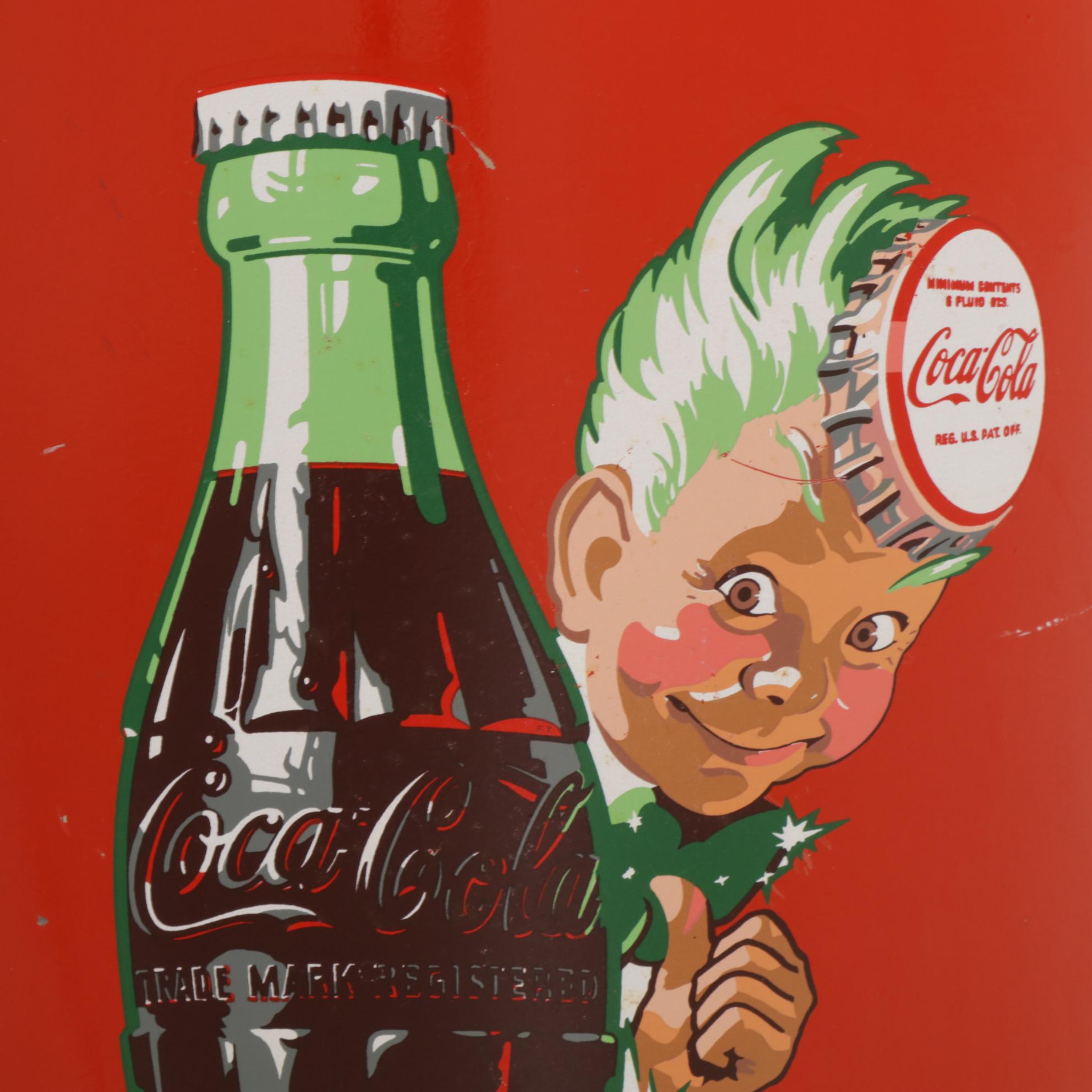 Coca-Cola Floor Standing Ashtray, Mid to Late 20th Century