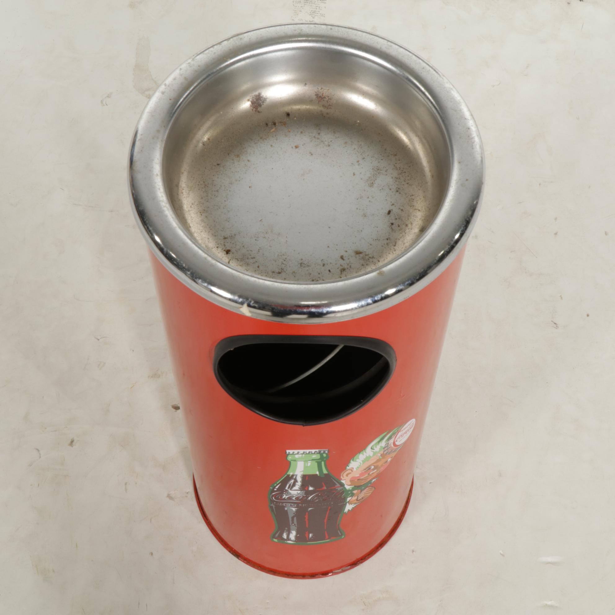 Coca-Cola Floor Standing Ashtray, Mid to Late 20th Century