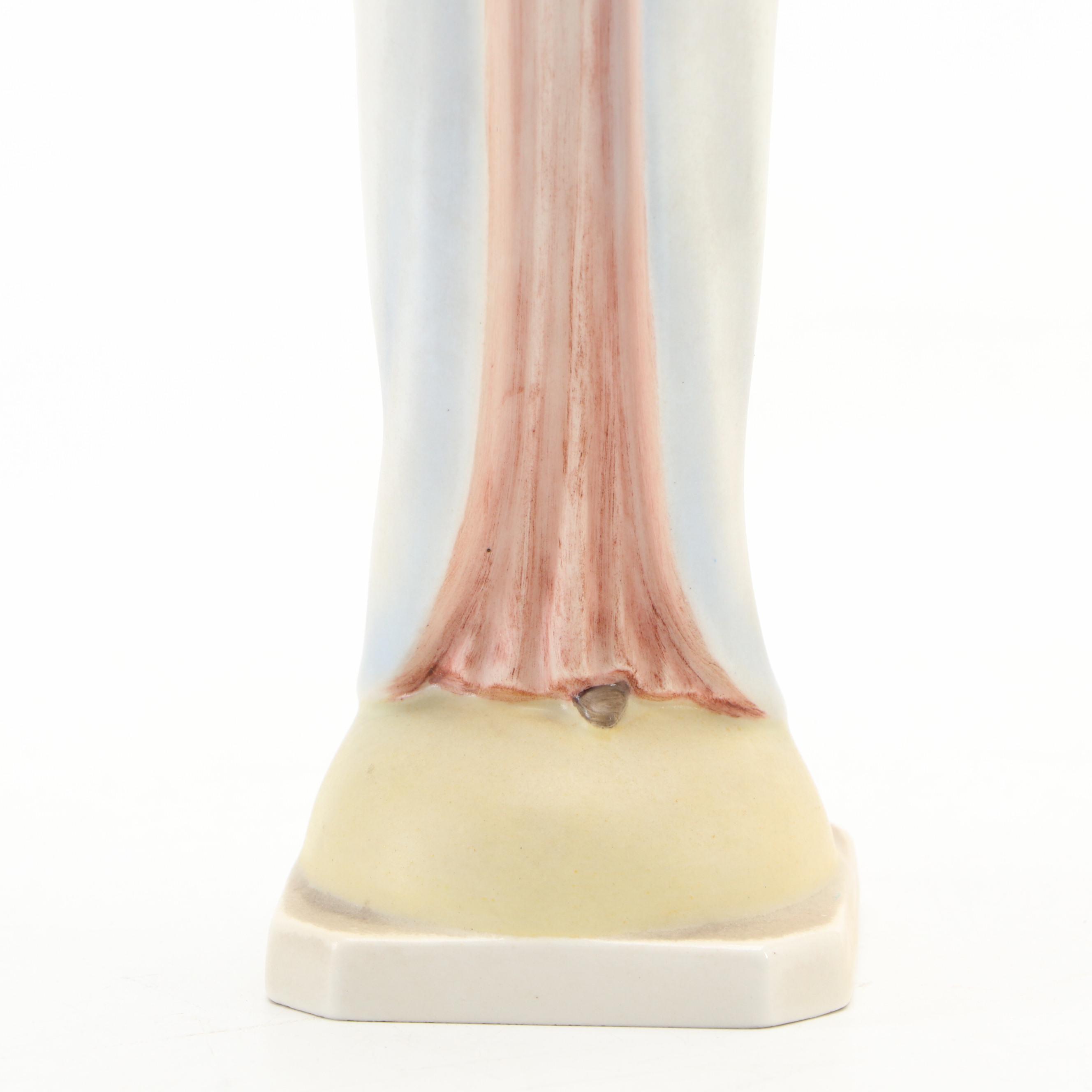 Goebel Porcelain Praying Madonna Hummel Figurine, Mid-20th Century