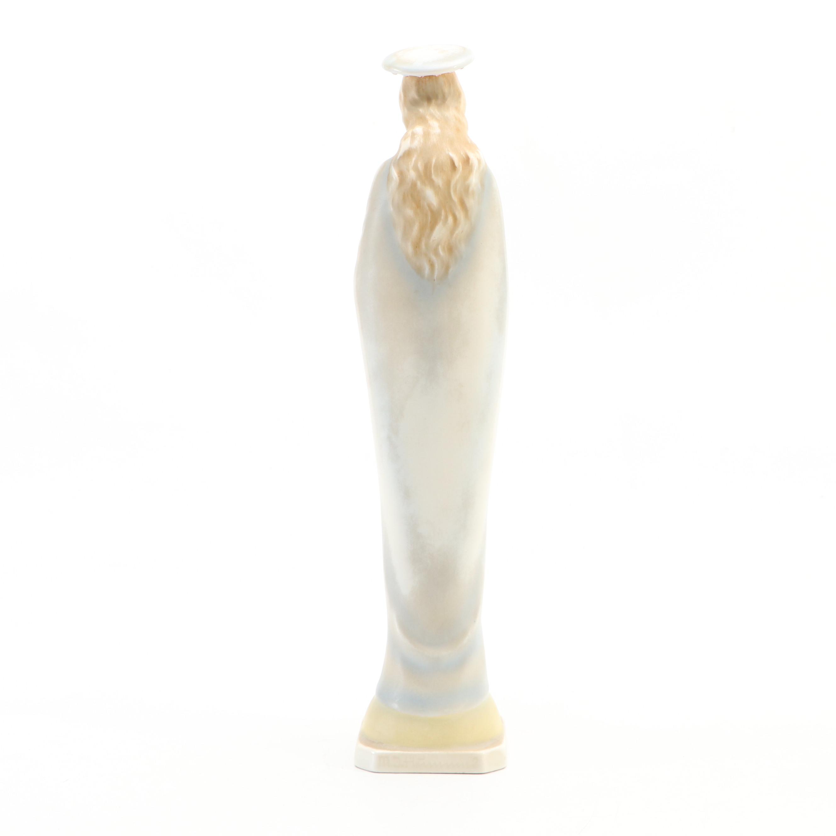 Goebel Porcelain Praying Madonna Hummel Figurine, Mid-20th Century