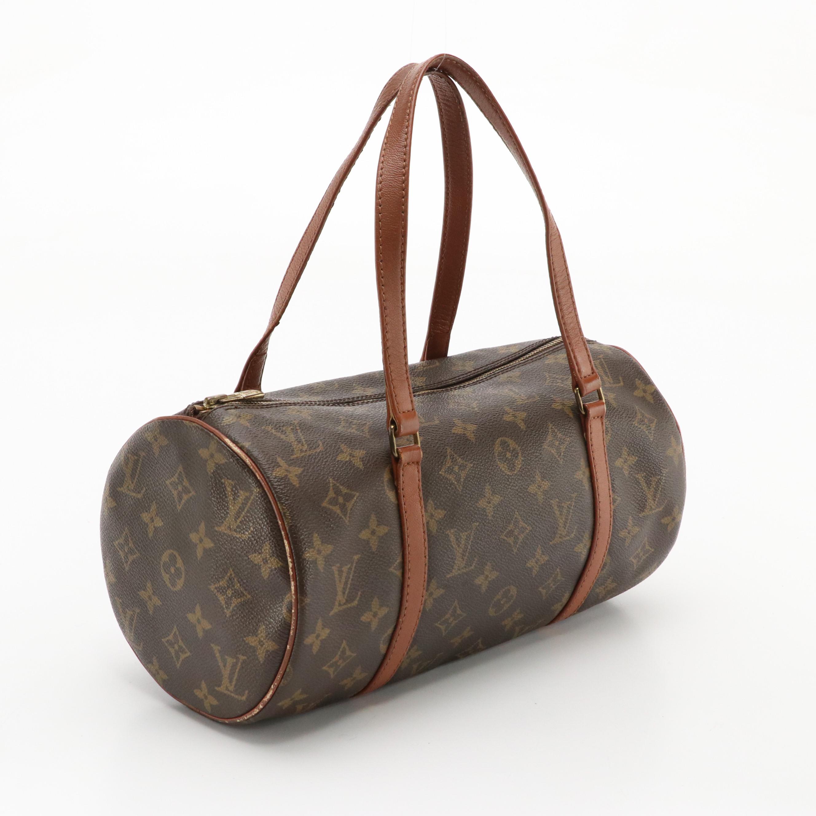 Louis Vuitton Vintage Papillon 30 Barrel Bag in Monogram Canvas and Leather