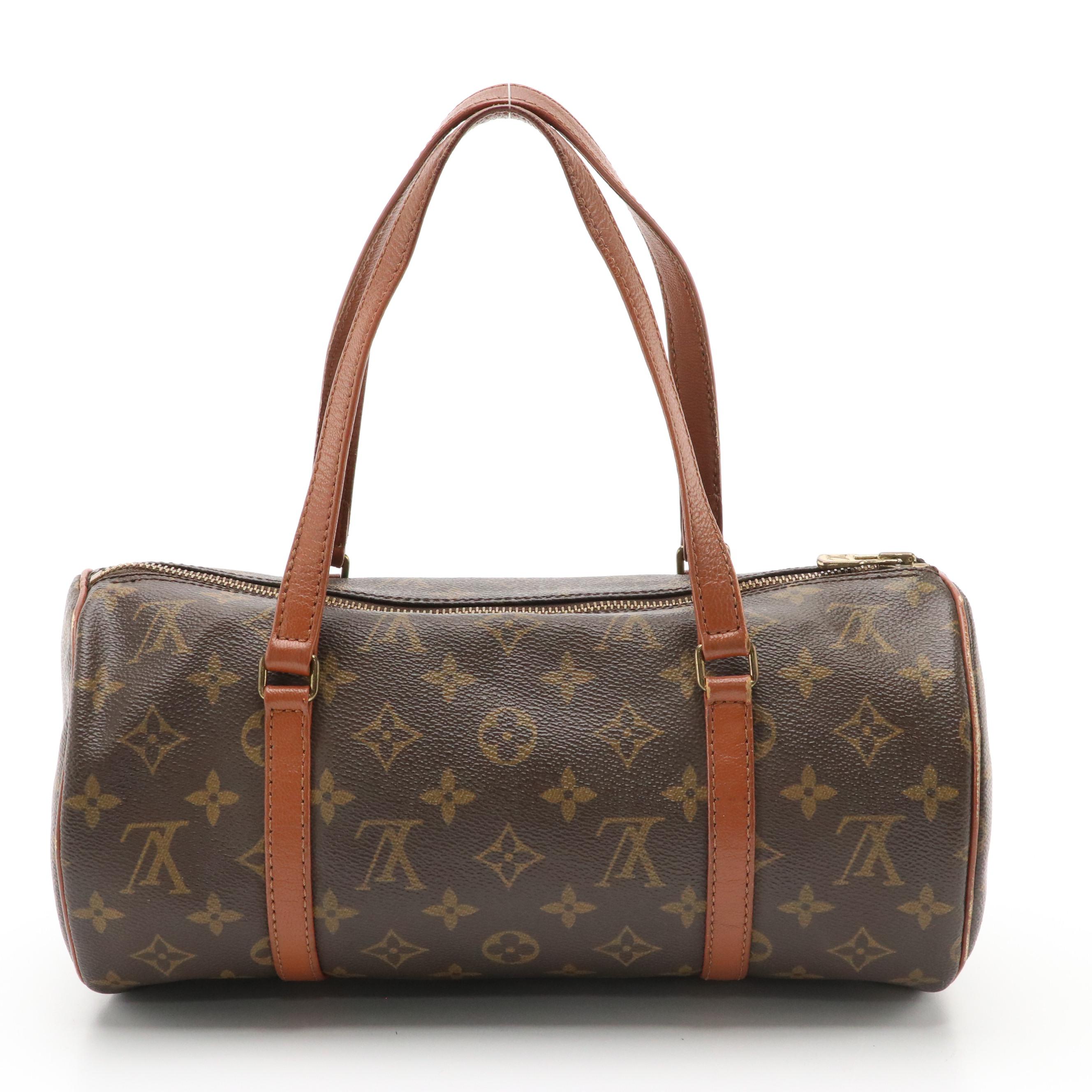 Louis Vuitton Vintage Papillon 30 Barrel Bag in Monogram Canvas and Leather
