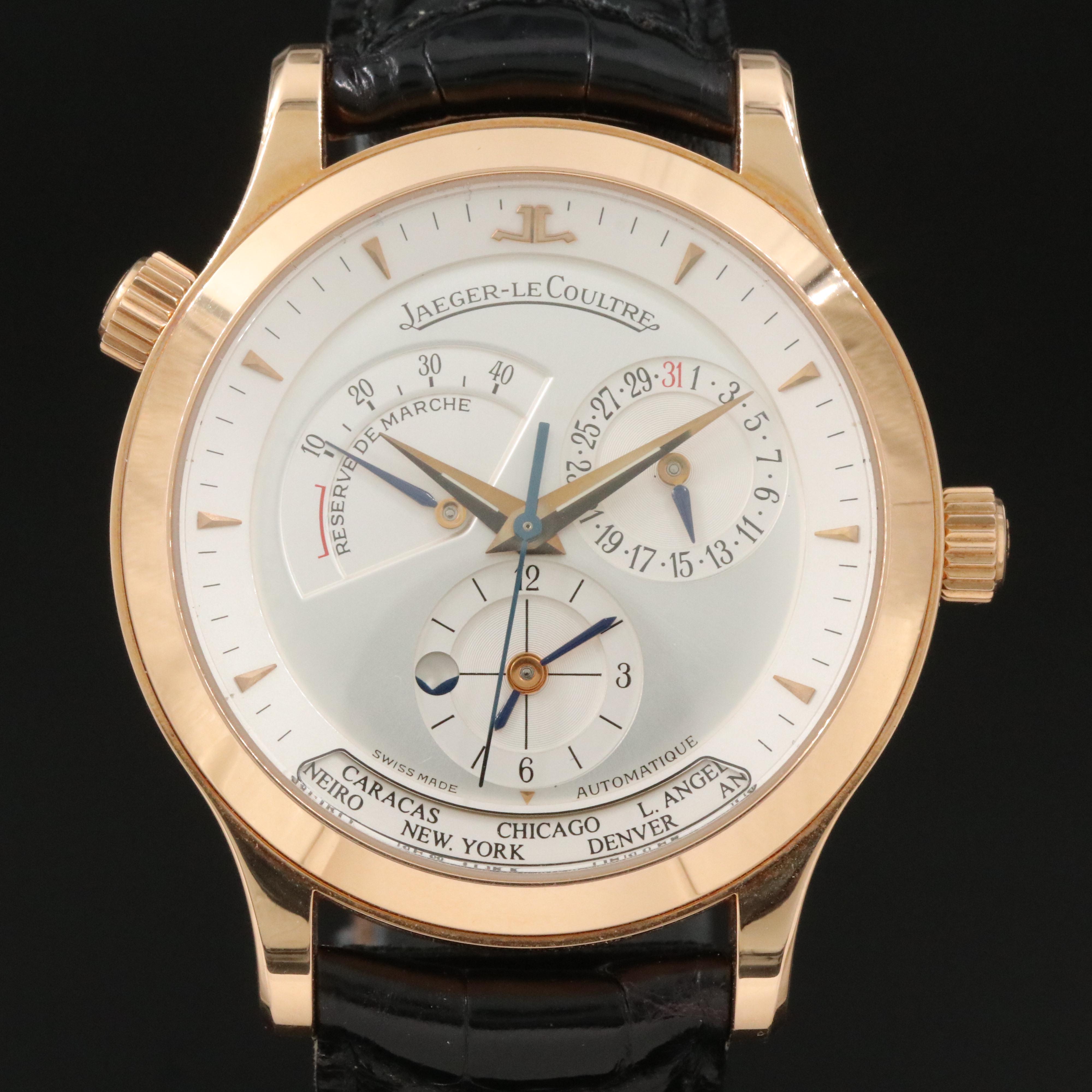 Jaeger-LeCoultre Master Geographic 142.2.92 18K Gold Automatic Watch