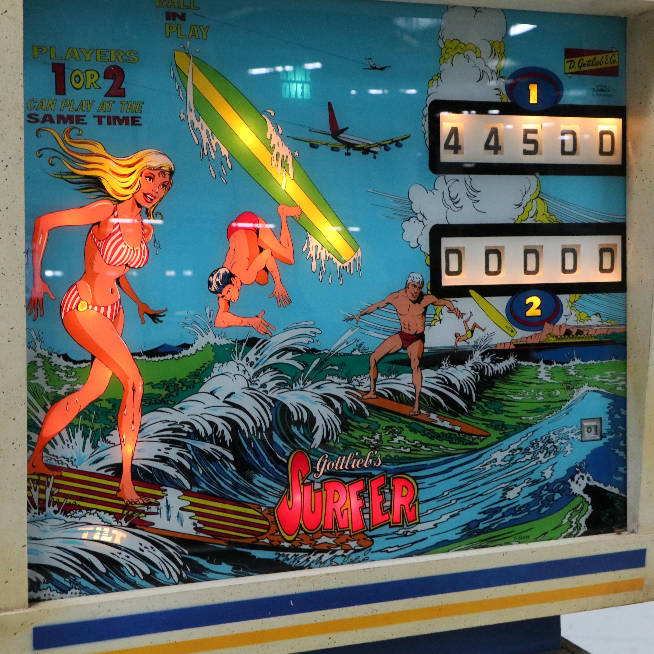 Gottlieb Surfer Pinball Machine, 1976