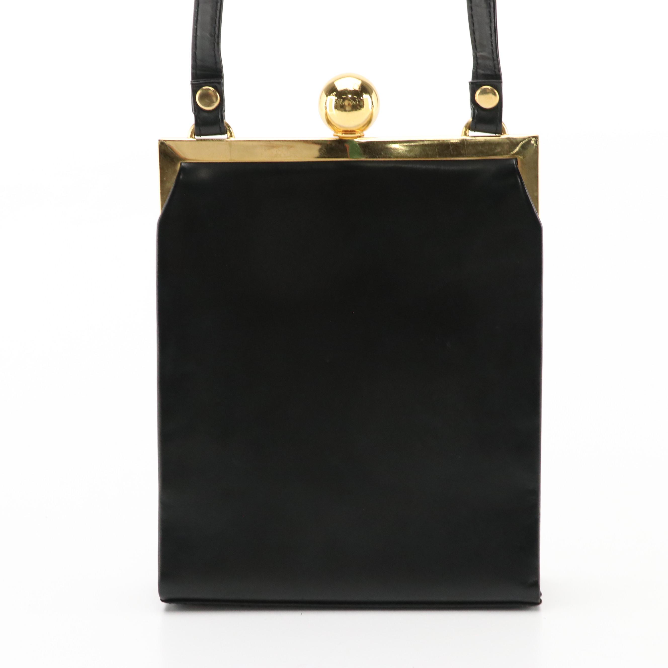 Yves Saint Laurent Frame Bag in Glazed Leather