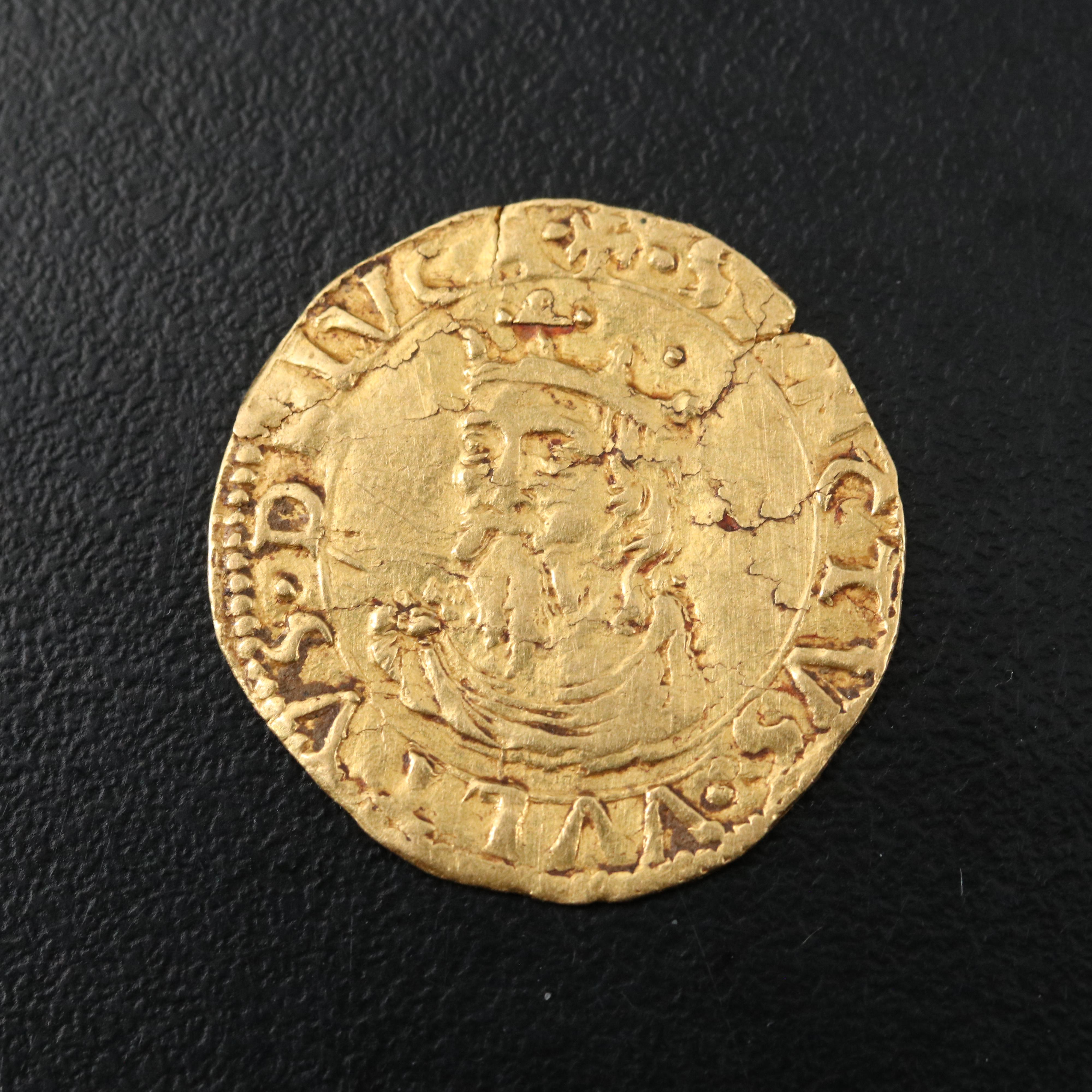 Italy, Republic of Lucca, Hammered Gold 1-Scudo d'Oro Coin, ca. 1500s