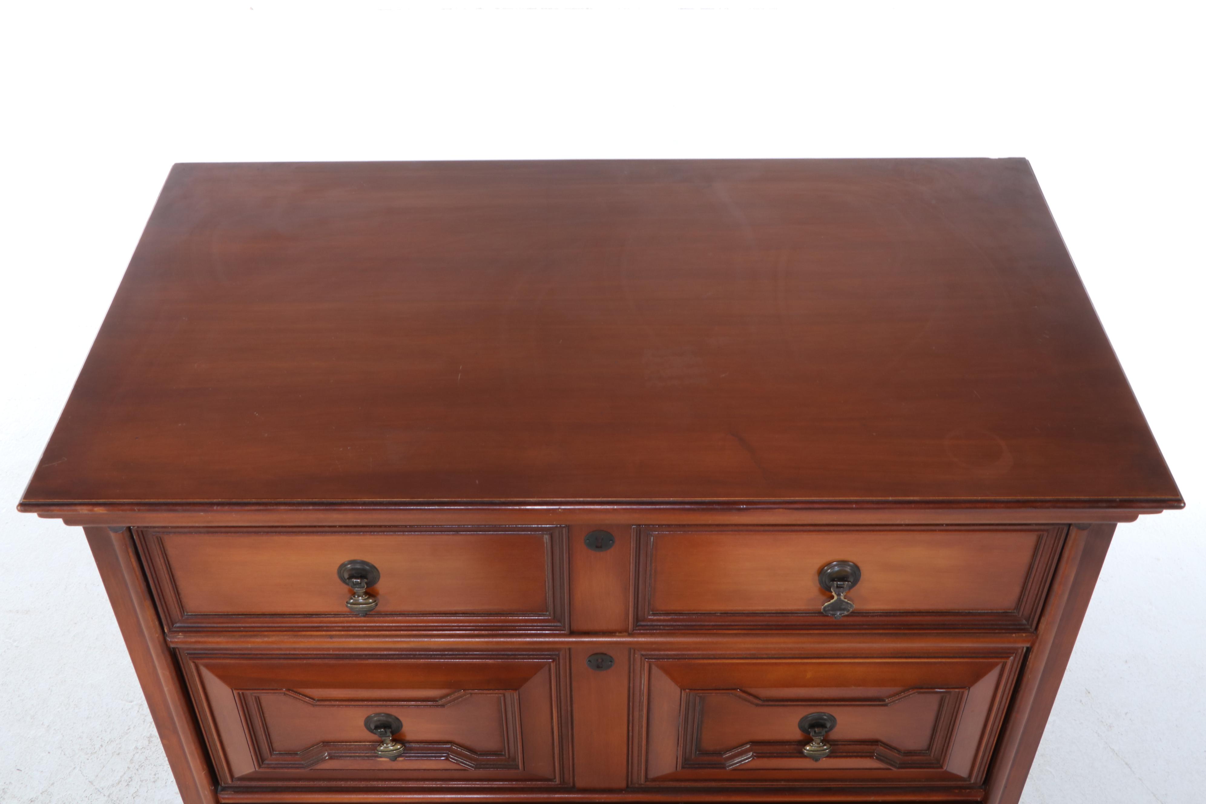 Lammert Furniture William and Mary Style Maple Five-Drawer Chest-on-Stand