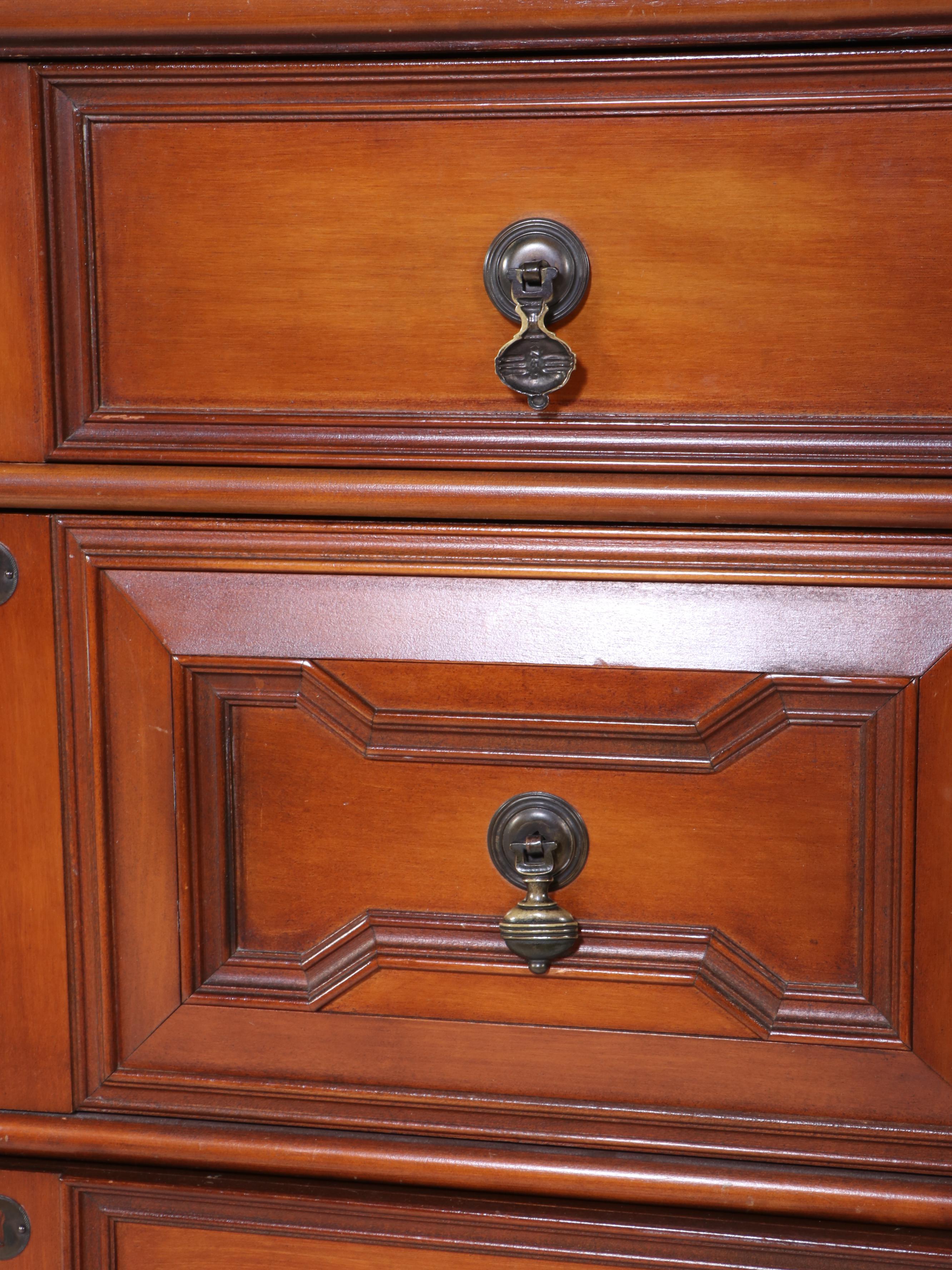 Lammert Furniture William and Mary Style Maple Five-Drawer Chest-on-Stand