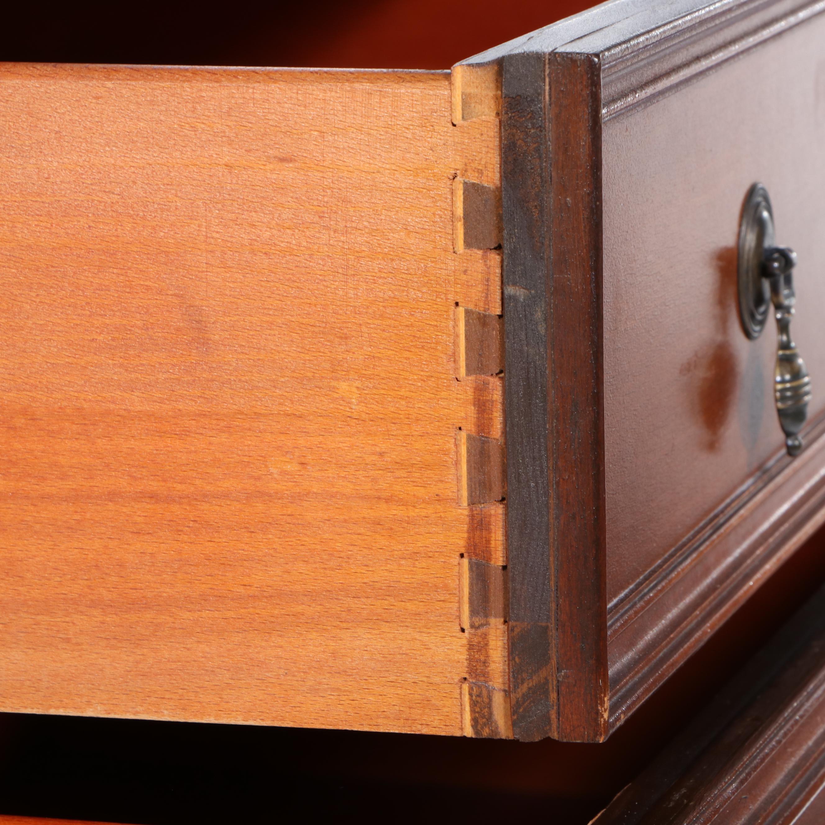 Lammert Furniture William and Mary Style Maple Five-Drawer Chest-on-Stand