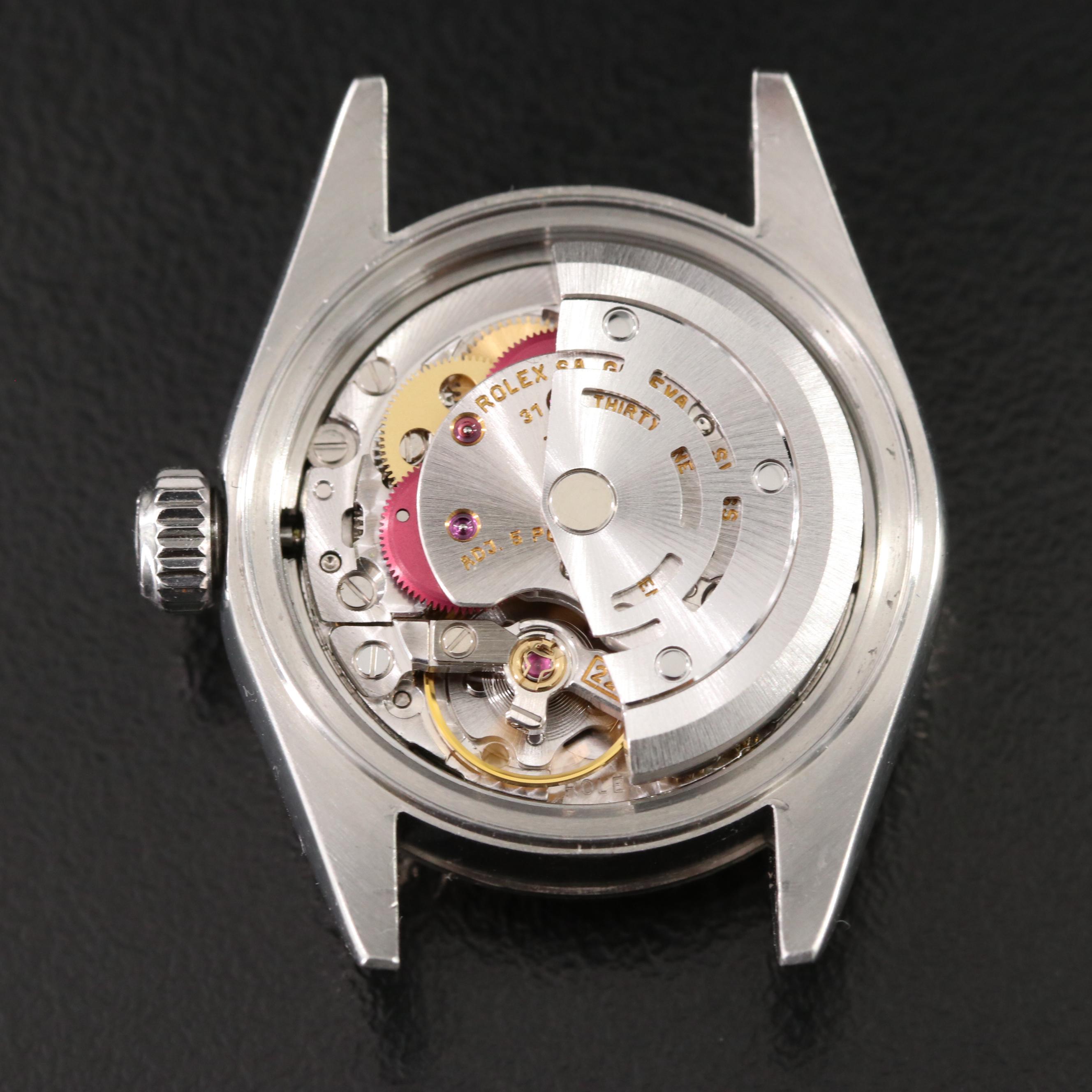 2000 Rolex Custom Pink Diamond Dial Oyster Perpetual Datejust Watch