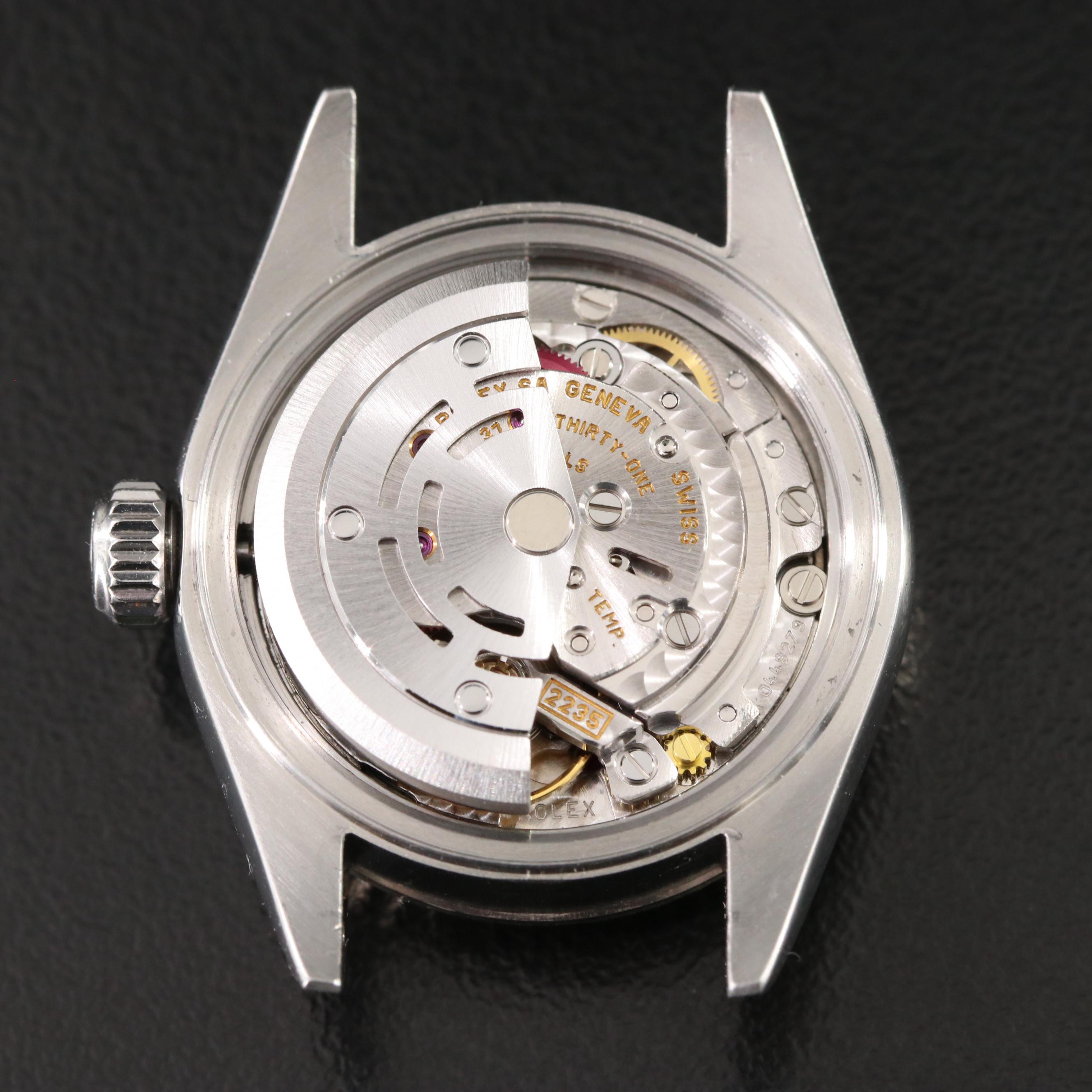 2000 Rolex Custom Pink Diamond Dial Oyster Perpetual Datejust Watch