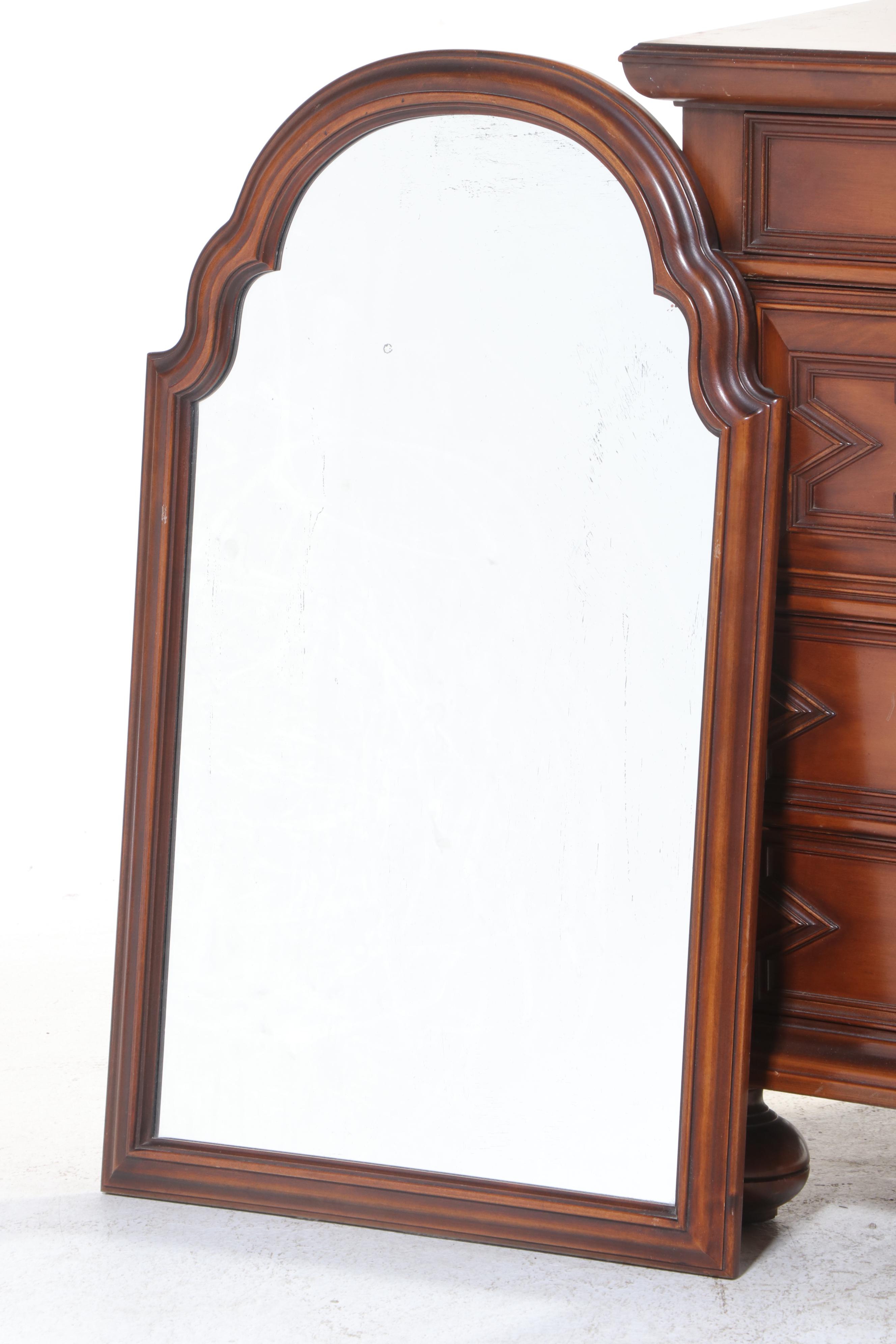 Lammert Furniture William and Mary Style Maple Four-Drawer Chest w/ Mirror