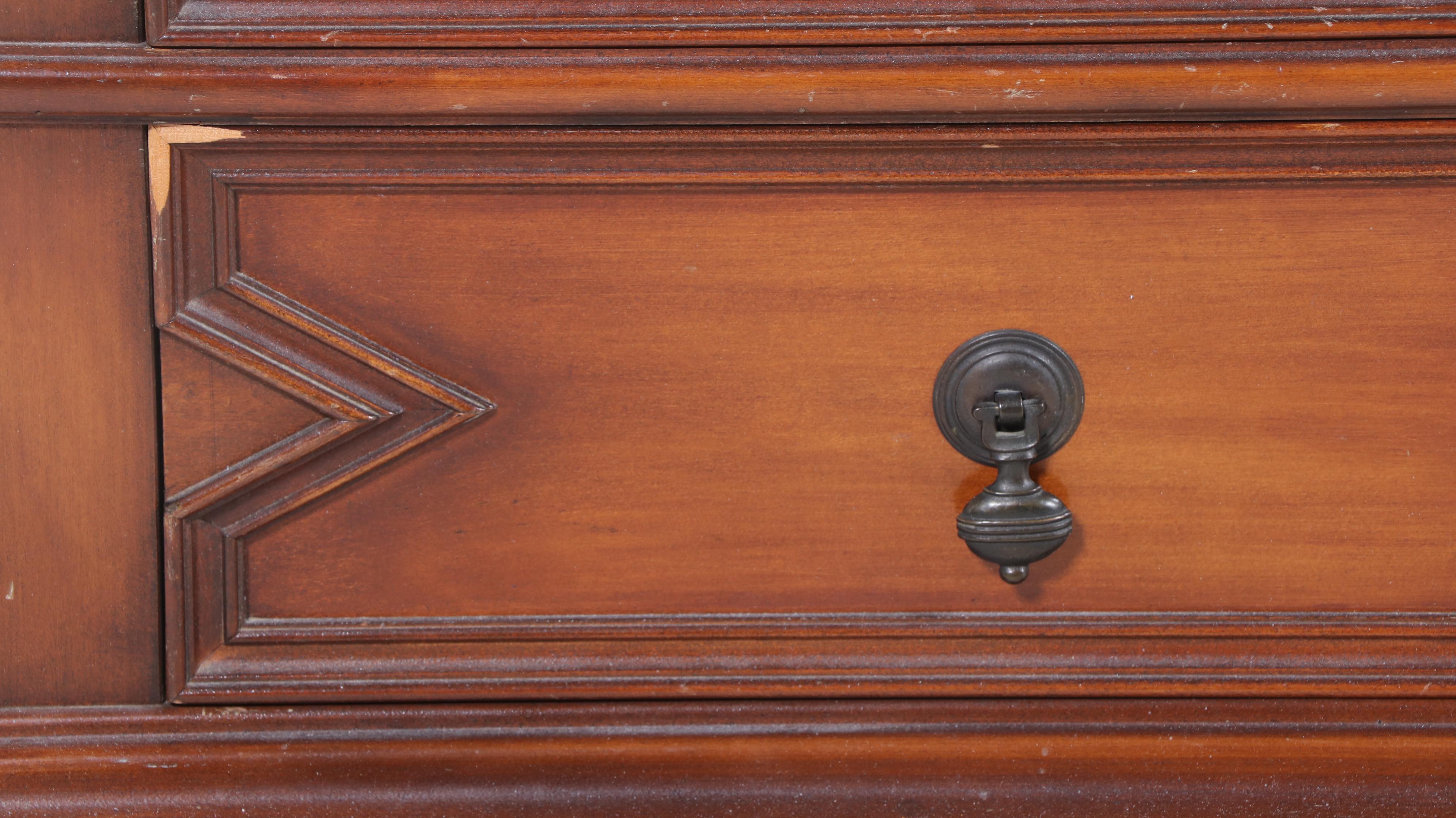 Lammert Furniture William and Mary Style Maple Four-Drawer Chest w/ Mirror