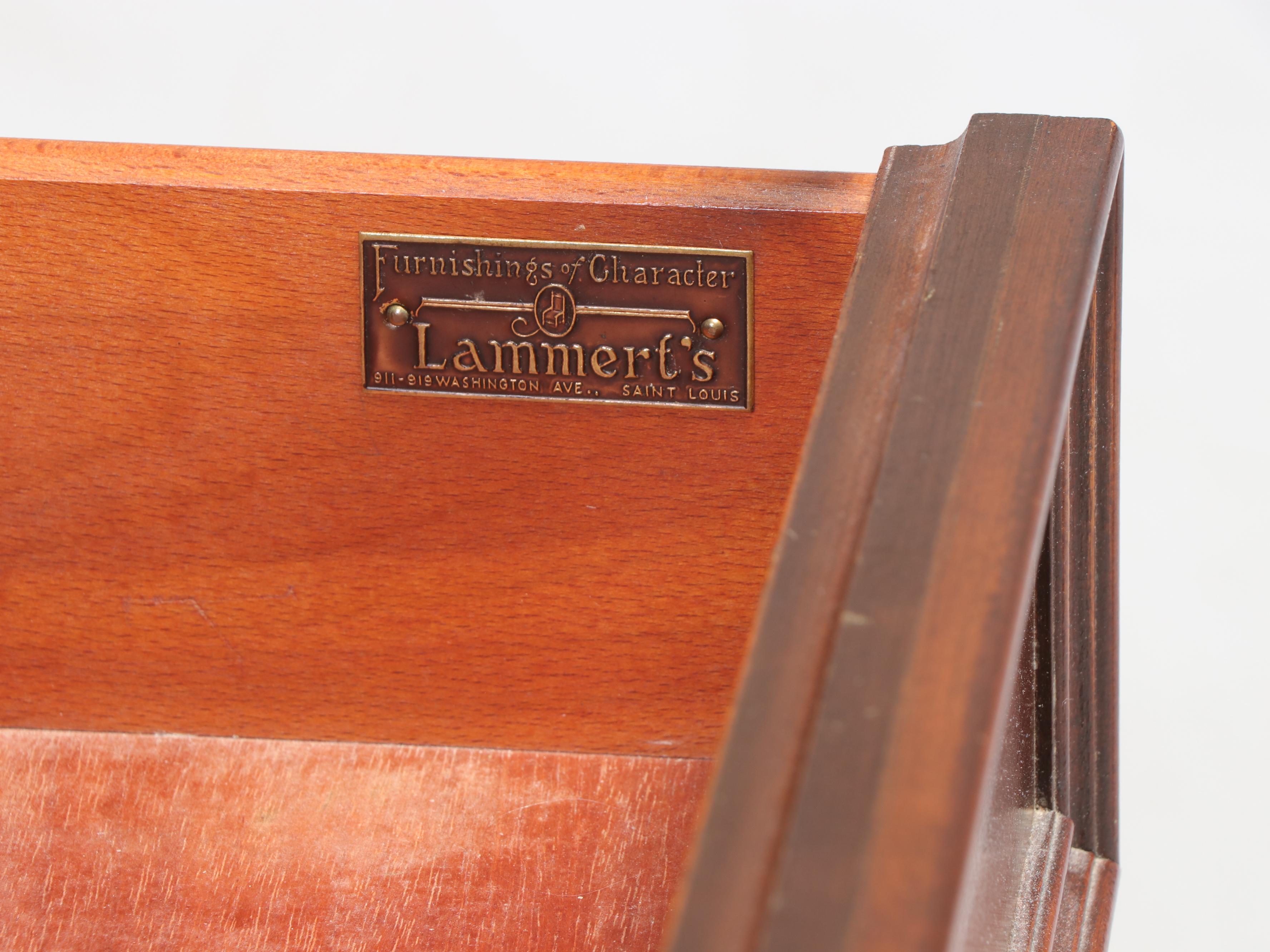 Lammert Furniture William and Mary Style Maple Four-Drawer Chest w/ Mirror