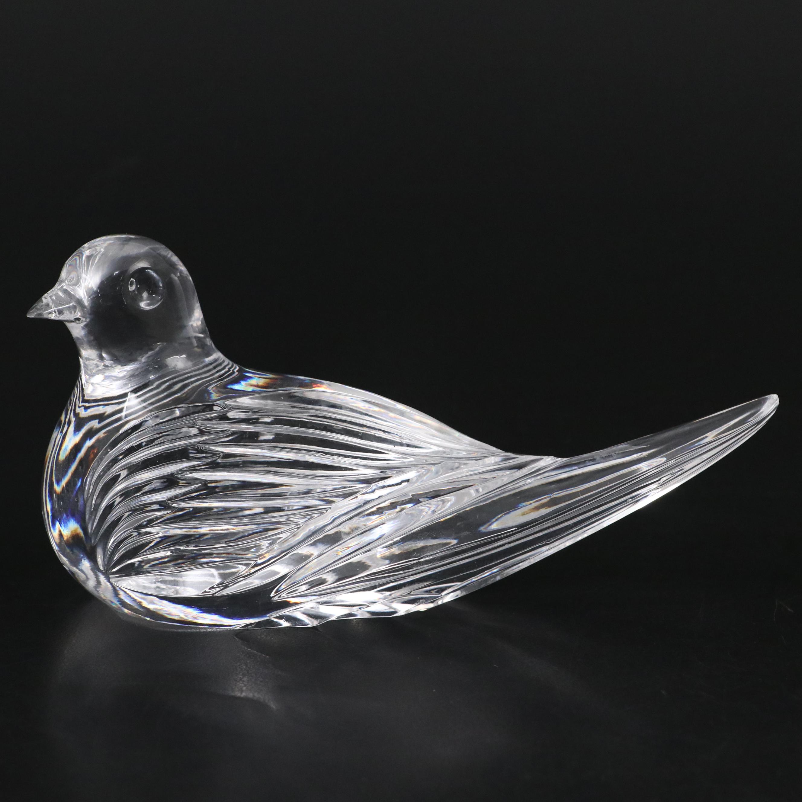 Waterford Crystal Bird and Fish Figurines