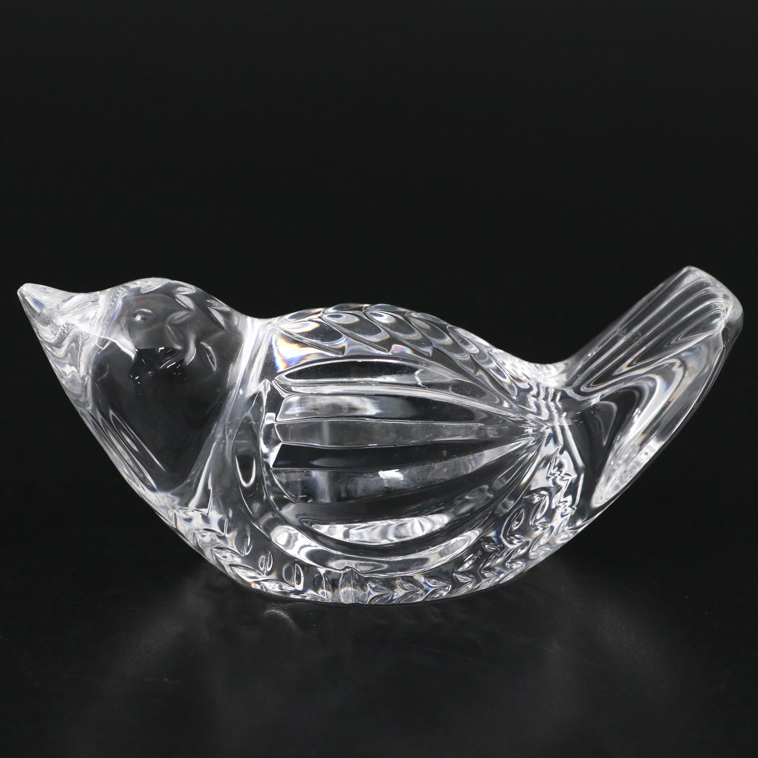Waterford Crystal Bird and Fish Figurines