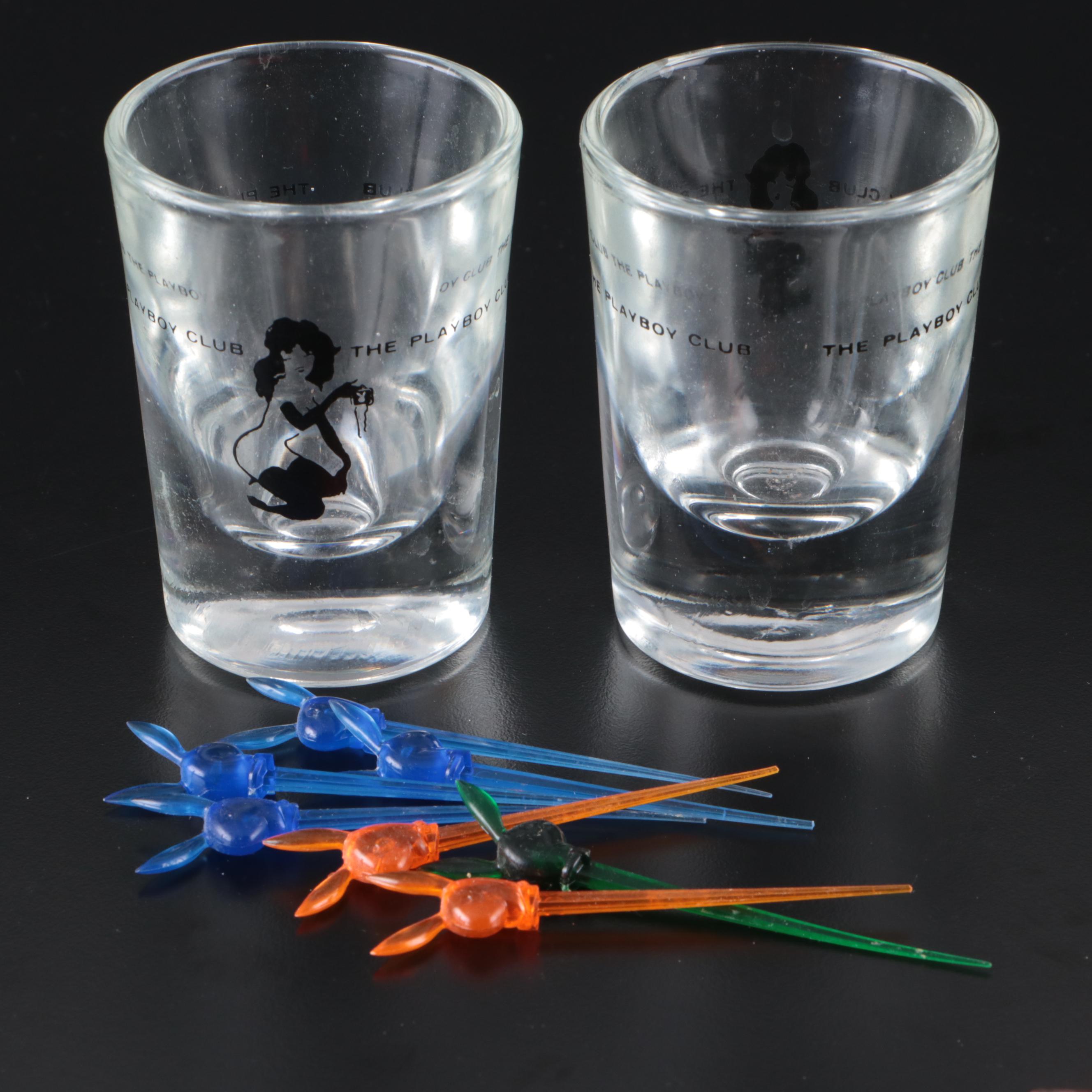 "Playboy" Nov. 1968 Issue with The Playboy Club Ashtray, Lighters & Shot Glasses