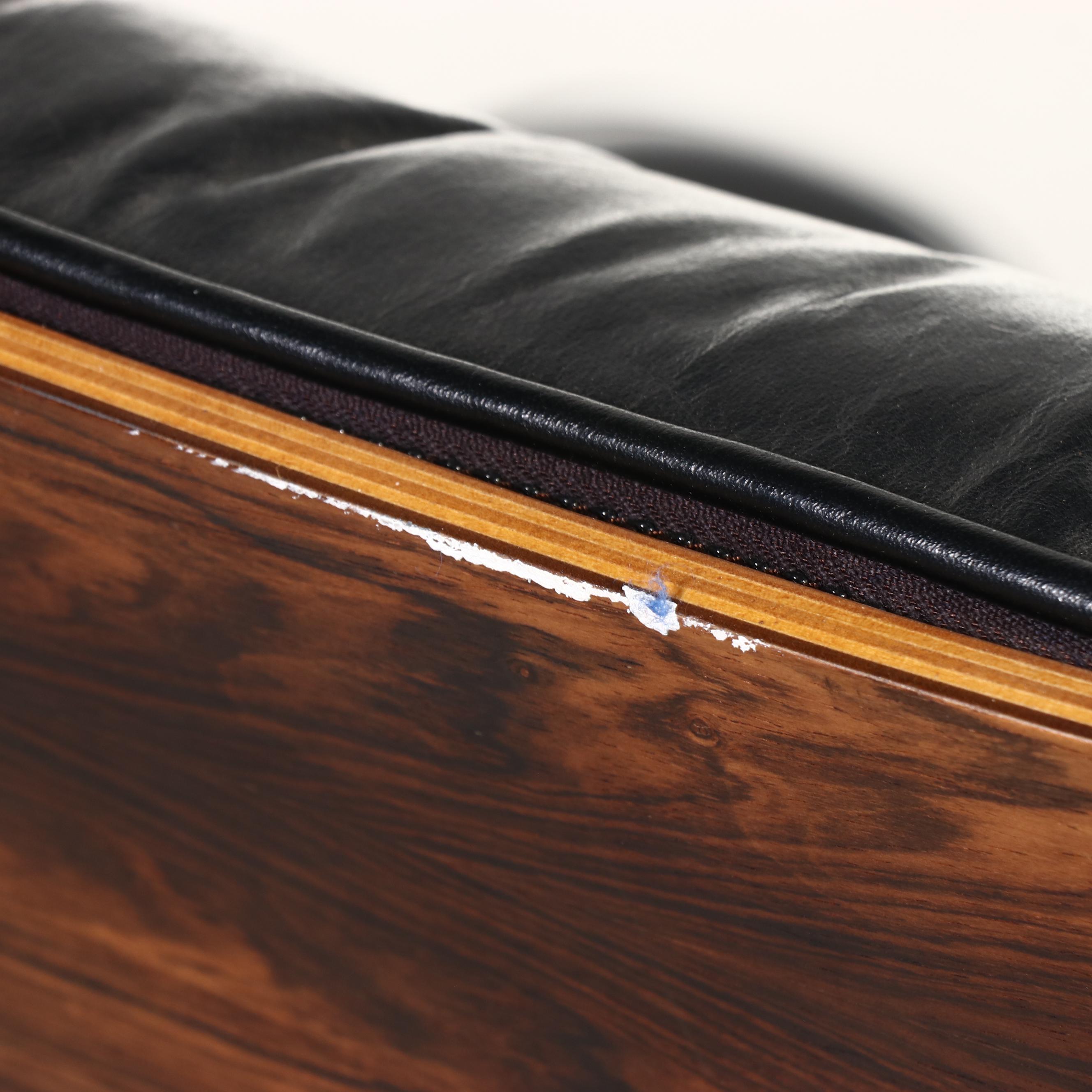 Two Charles and Ray Eames for Herman Miller Rosewood Lounge Chairs and Ottoman