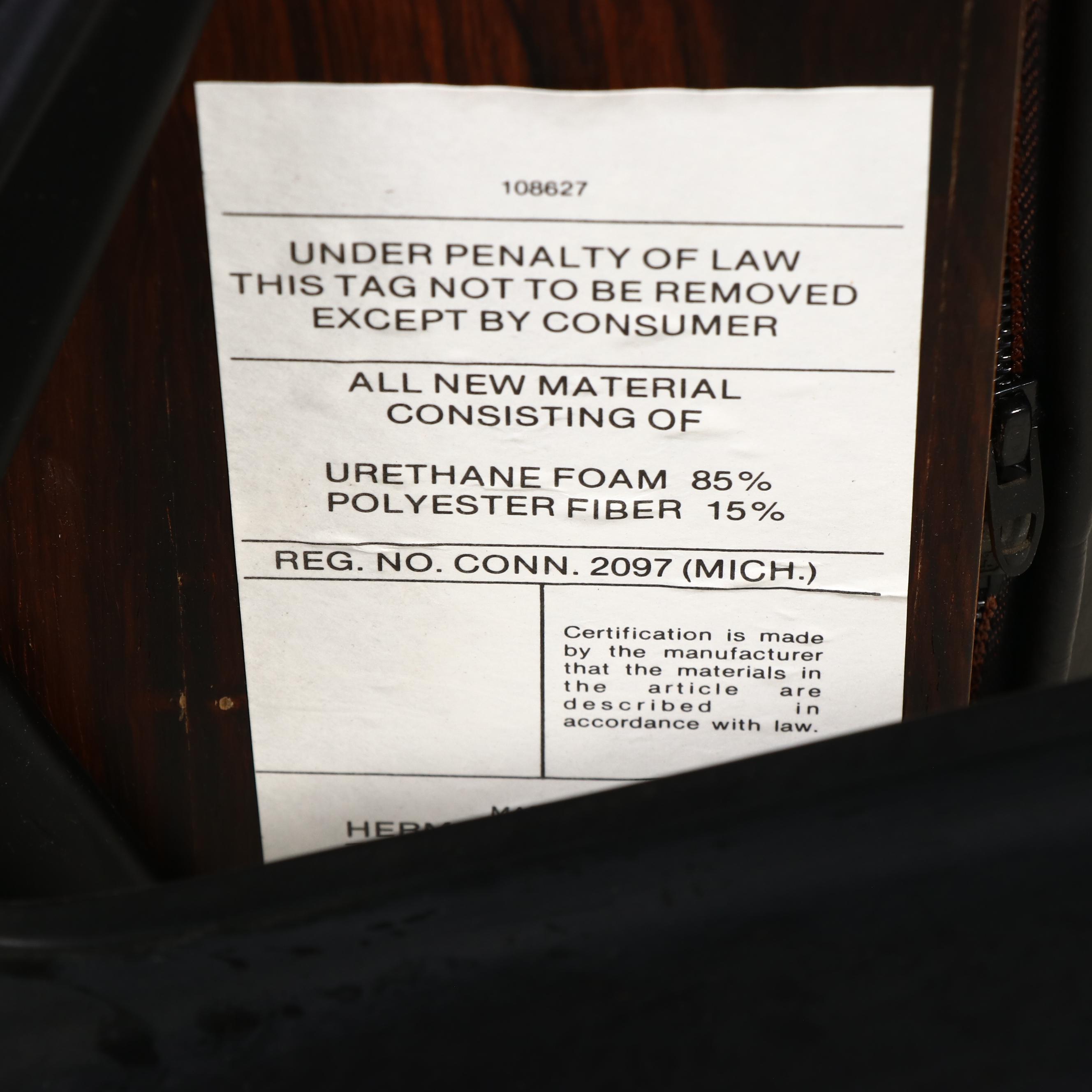 Two Charles and Ray Eames for Herman Miller Rosewood Lounge Chairs and Ottoman