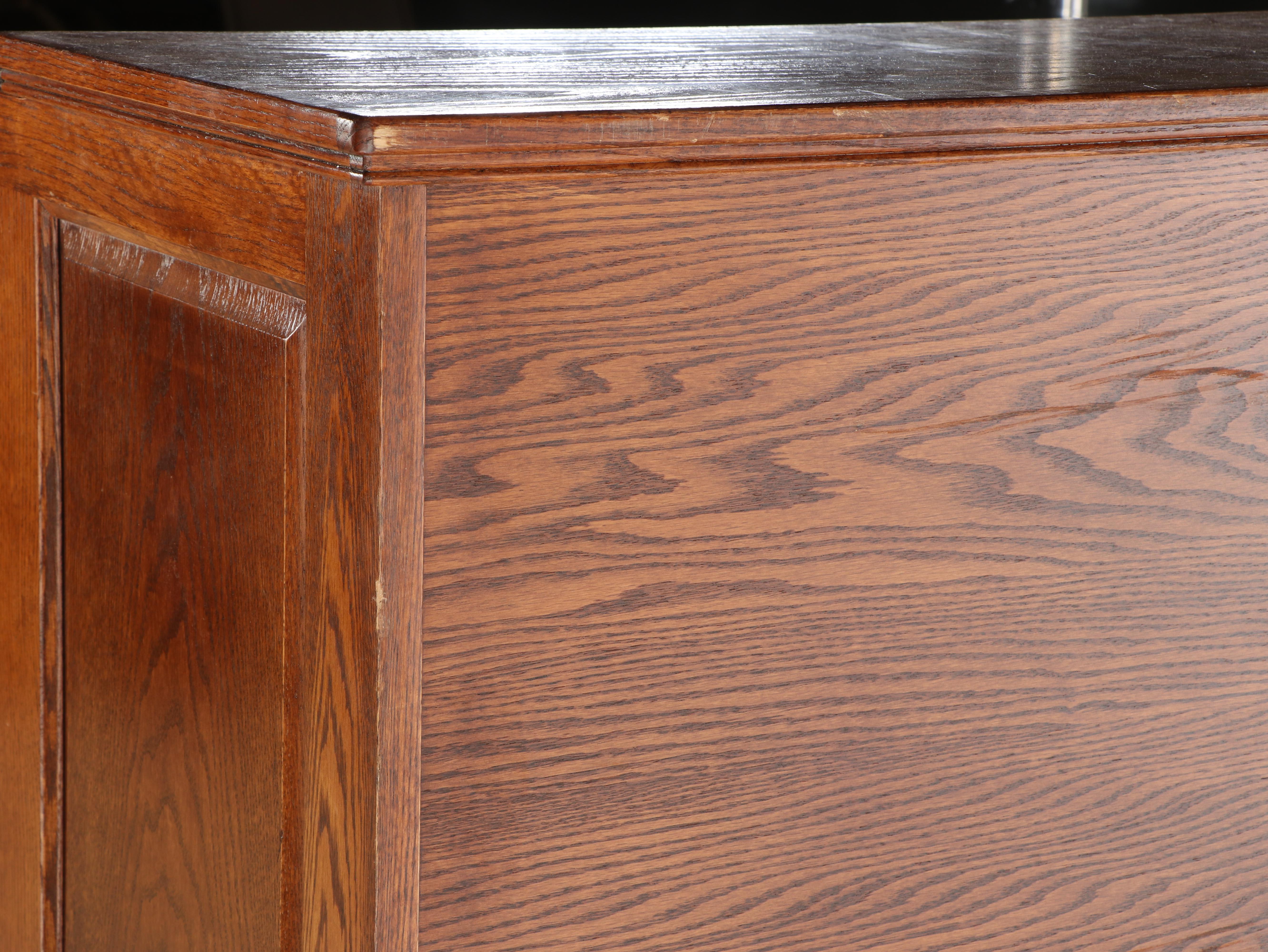 Winners Only Inc. Oak Roll-Top Desk and Chair, Late 20th Century