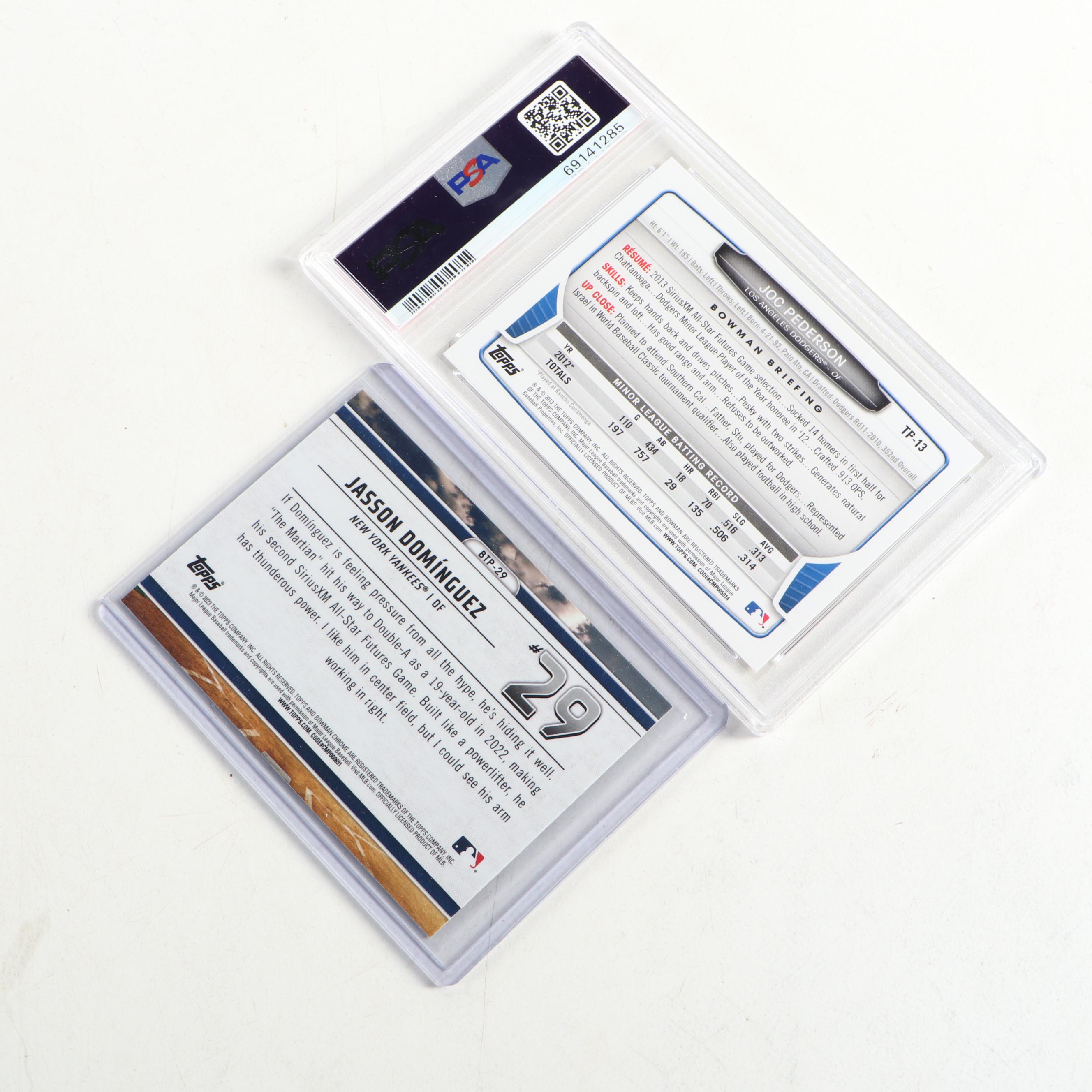 Topps and Other Baseball Cards with DeGrom Bowman 1st, Ohtani Rookie Year