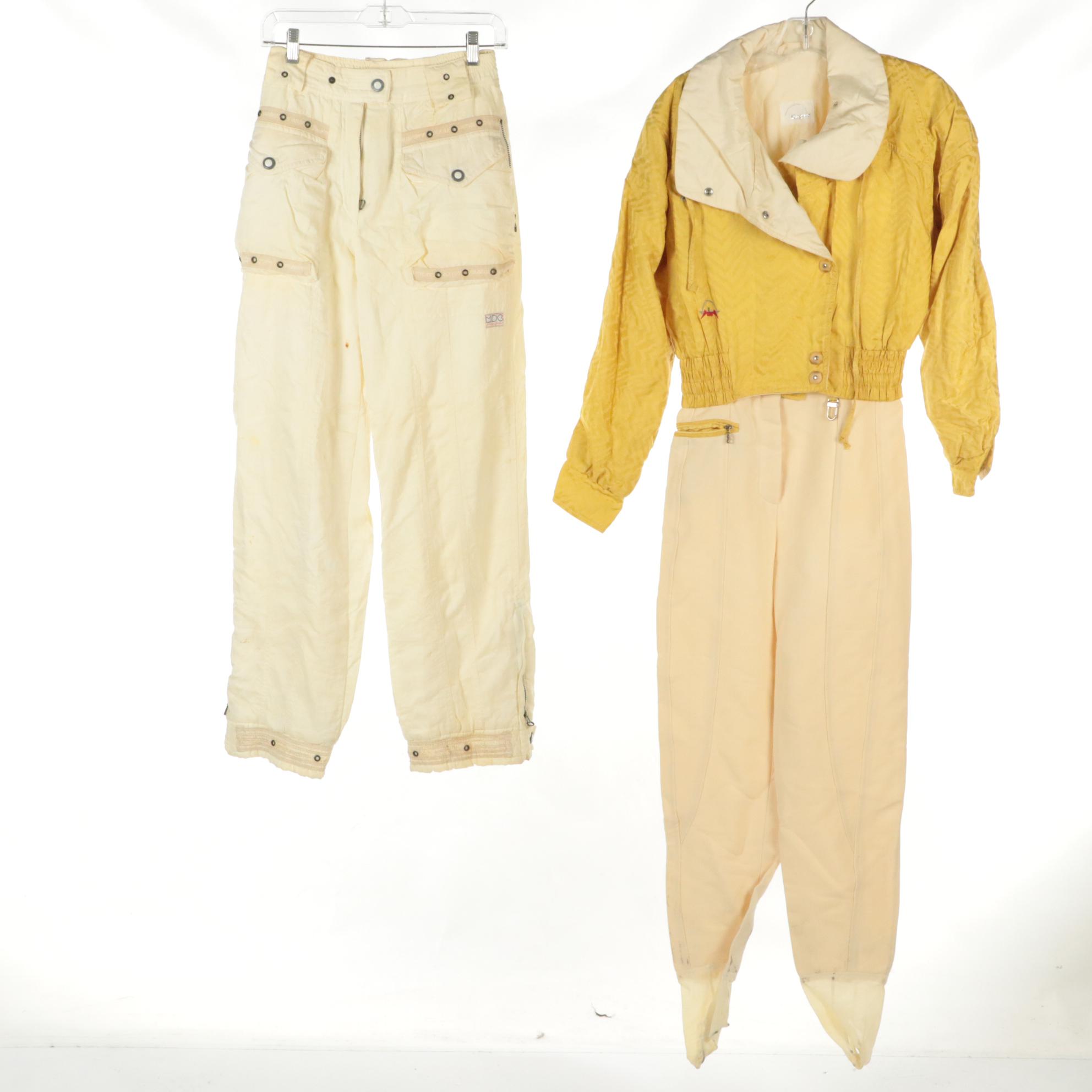 Bogner Ski Suit, MDC Adventure Skiwear Snow Pants and Other Leggings