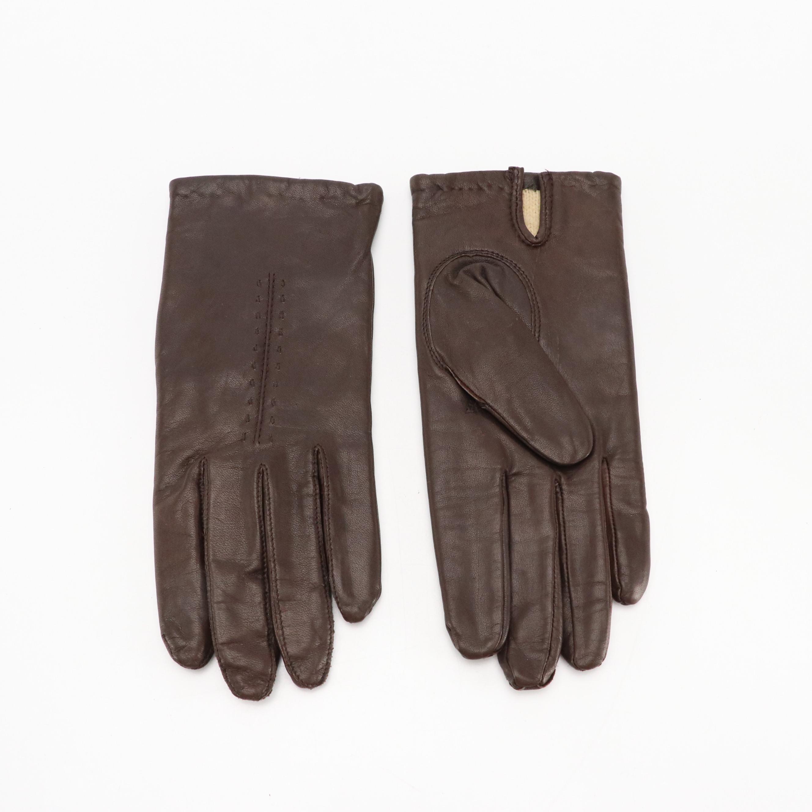 Aris Lambswool and Cashmere Lined, Isotoner and Other Leather Gloves