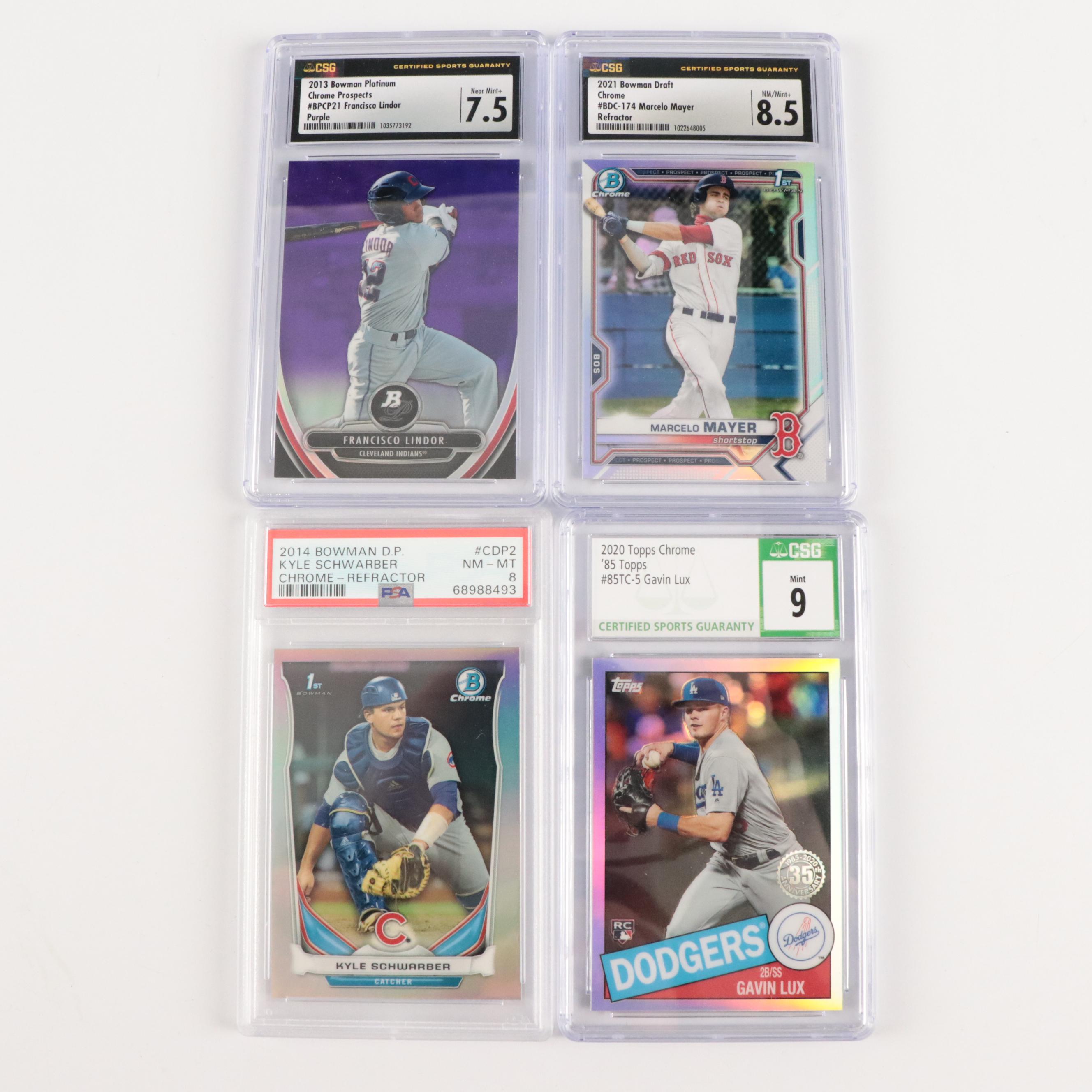 Gypsy Queen and Other Baseball Cards with Ohtani Rookie Year, Acuna Jr. Prospect