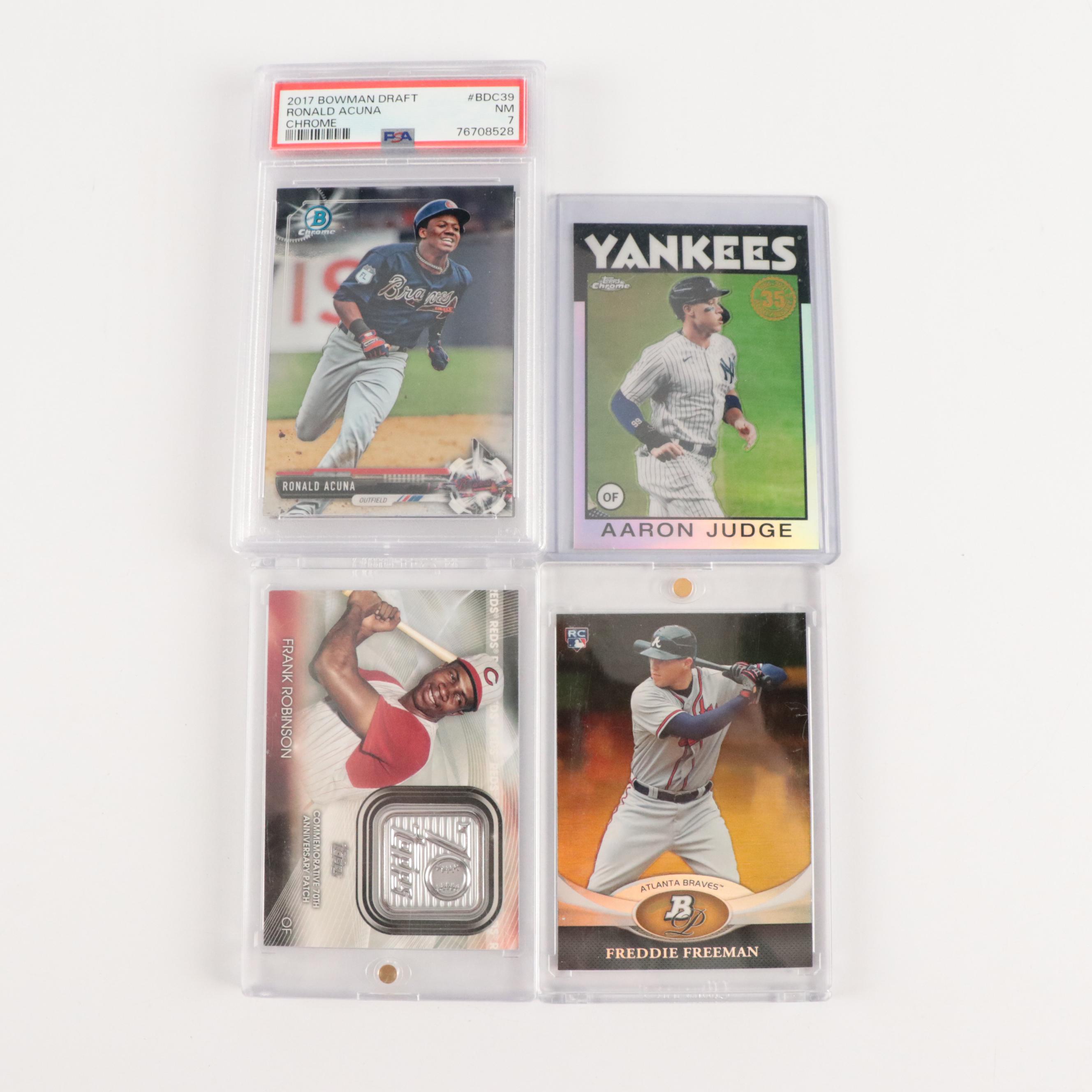 Gypsy Queen and Other Baseball Cards with Ohtani Rookie Year, Acuna Jr. Prospect