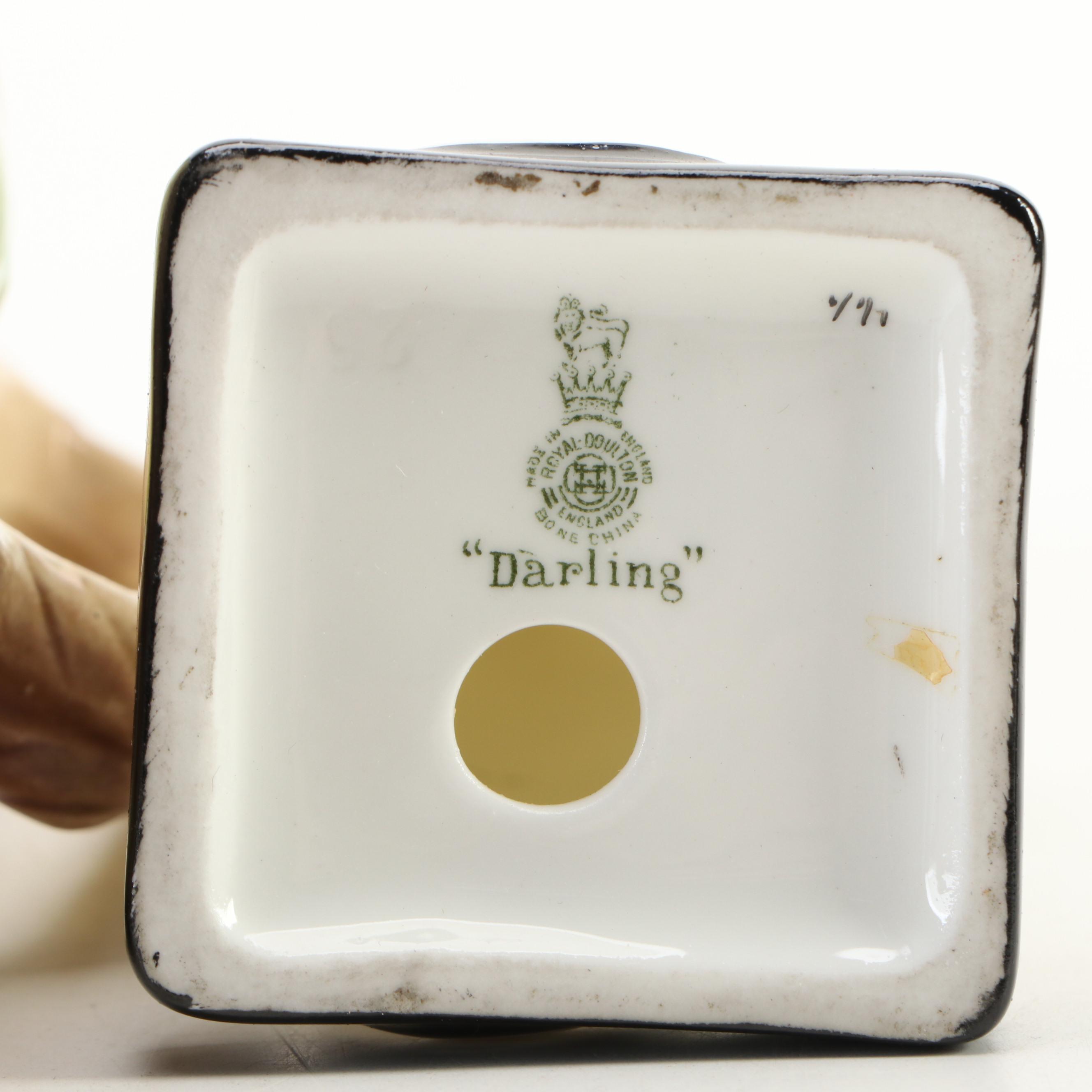 Royal Doulton "Darling" Figurine and Miniature Character Jugs and Other Pitcher