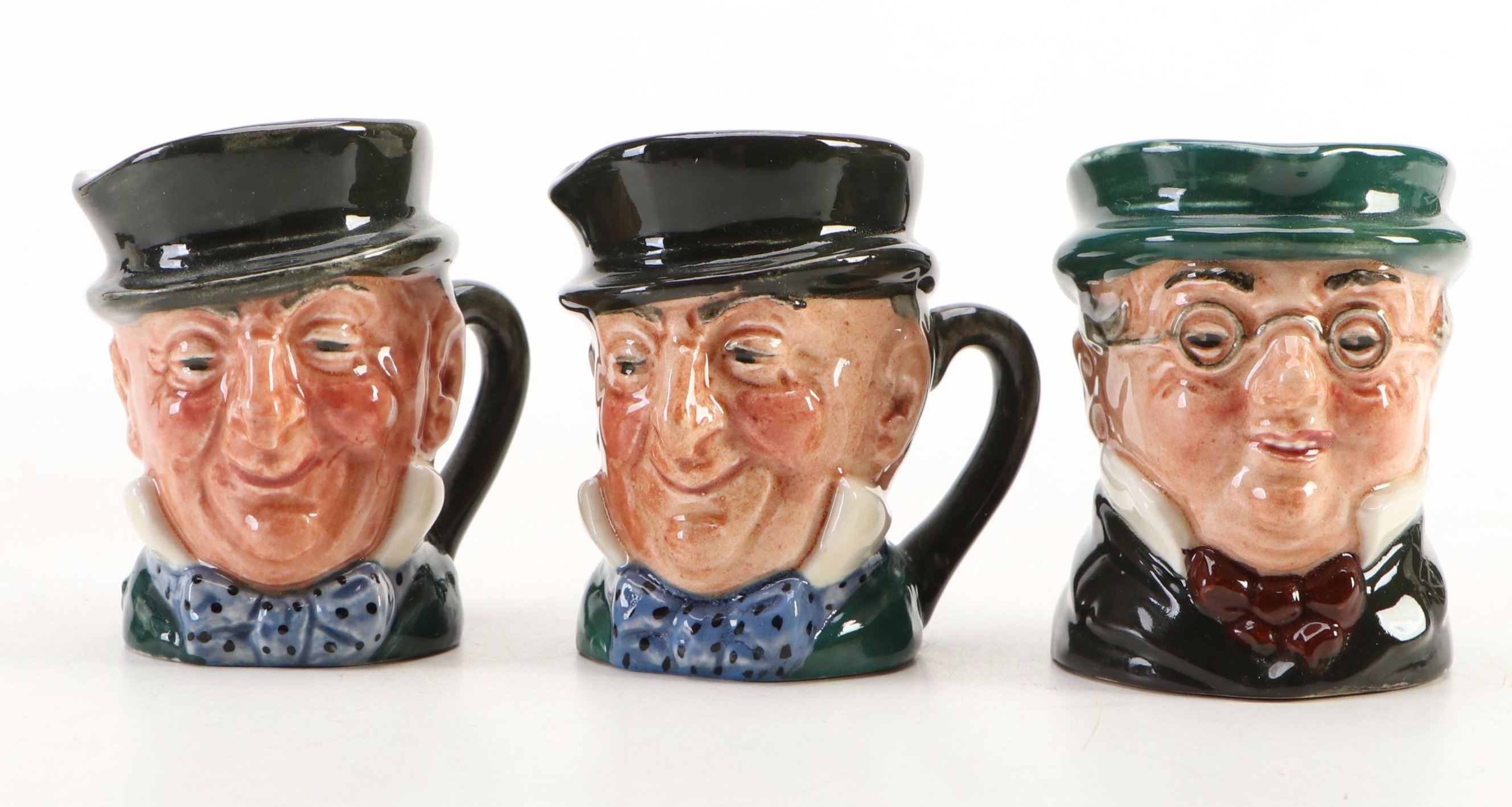 Royal Doulton "Darling" Figurine and Miniature Character Jugs and Other Pitcher