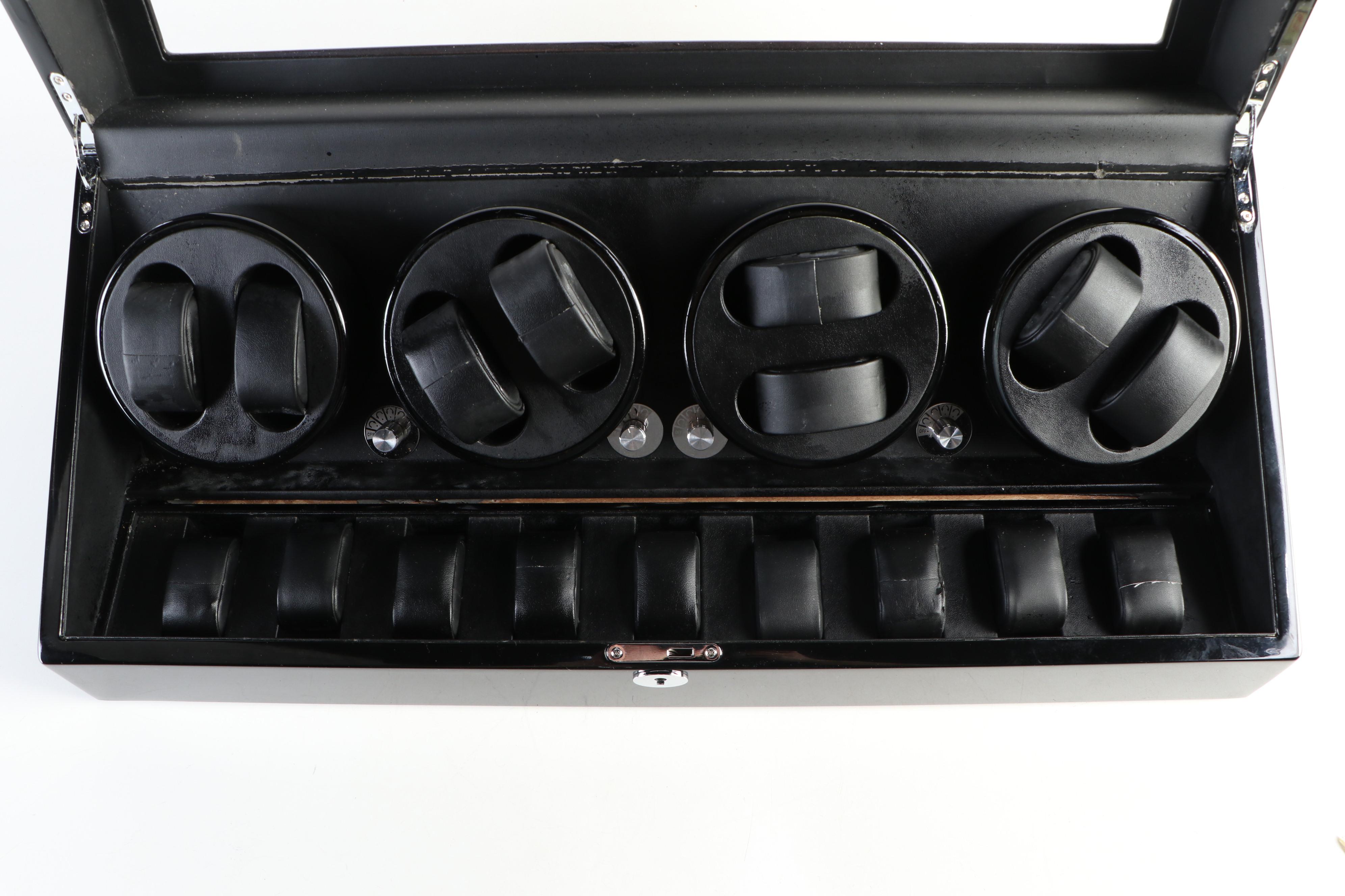 Rotations Eight-Slot Watch Winder and Storage Case