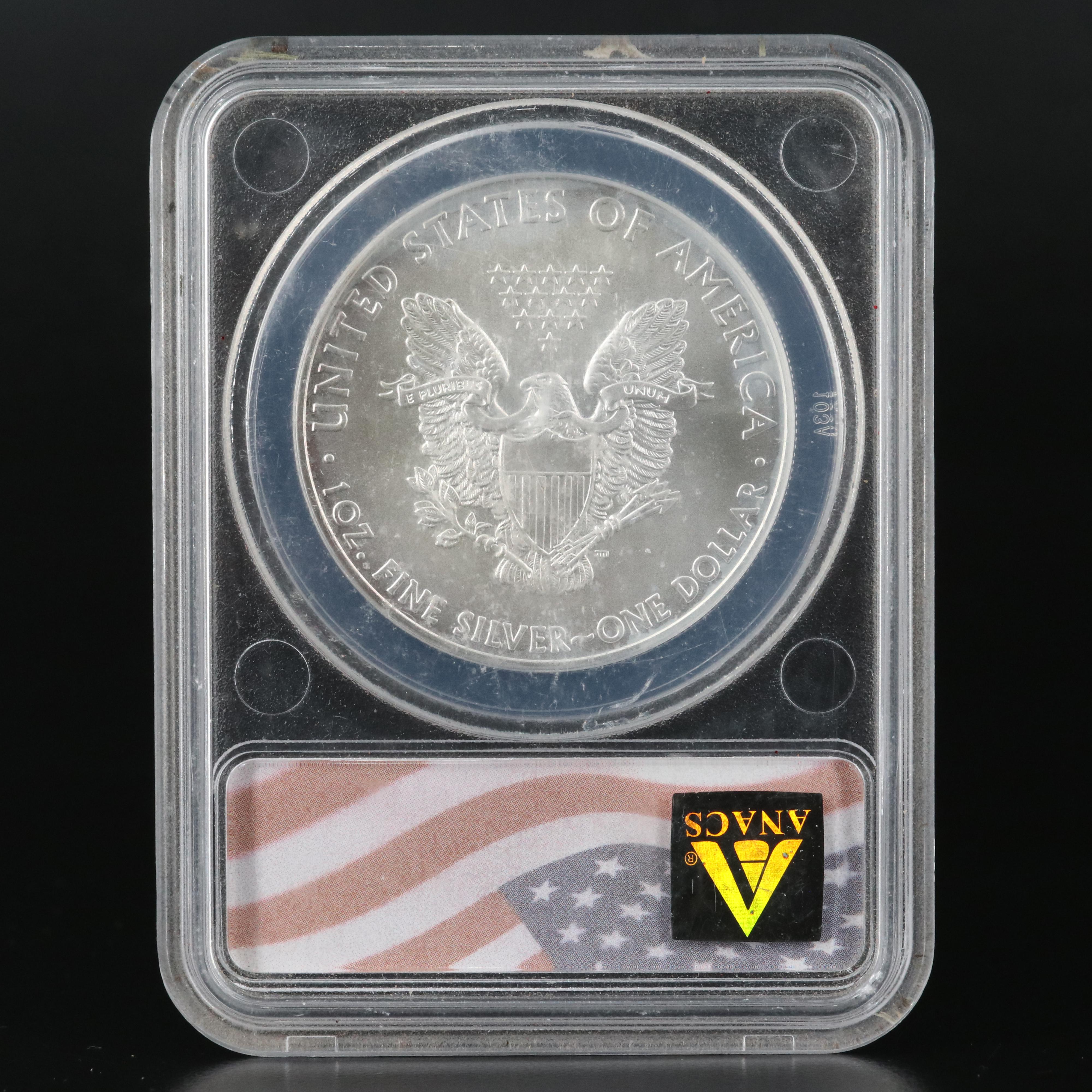 ANACS  MS70 2009 $1 U.S. Silver Eagle