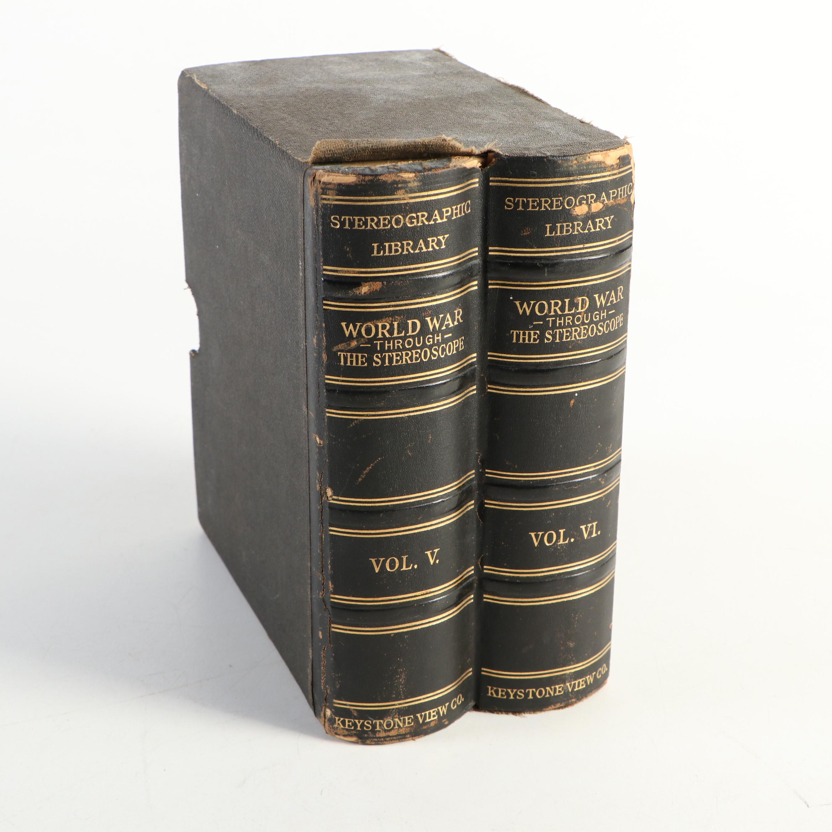 Monarch Stereoscope with Keystone World War I View Cards, Early 20th Century