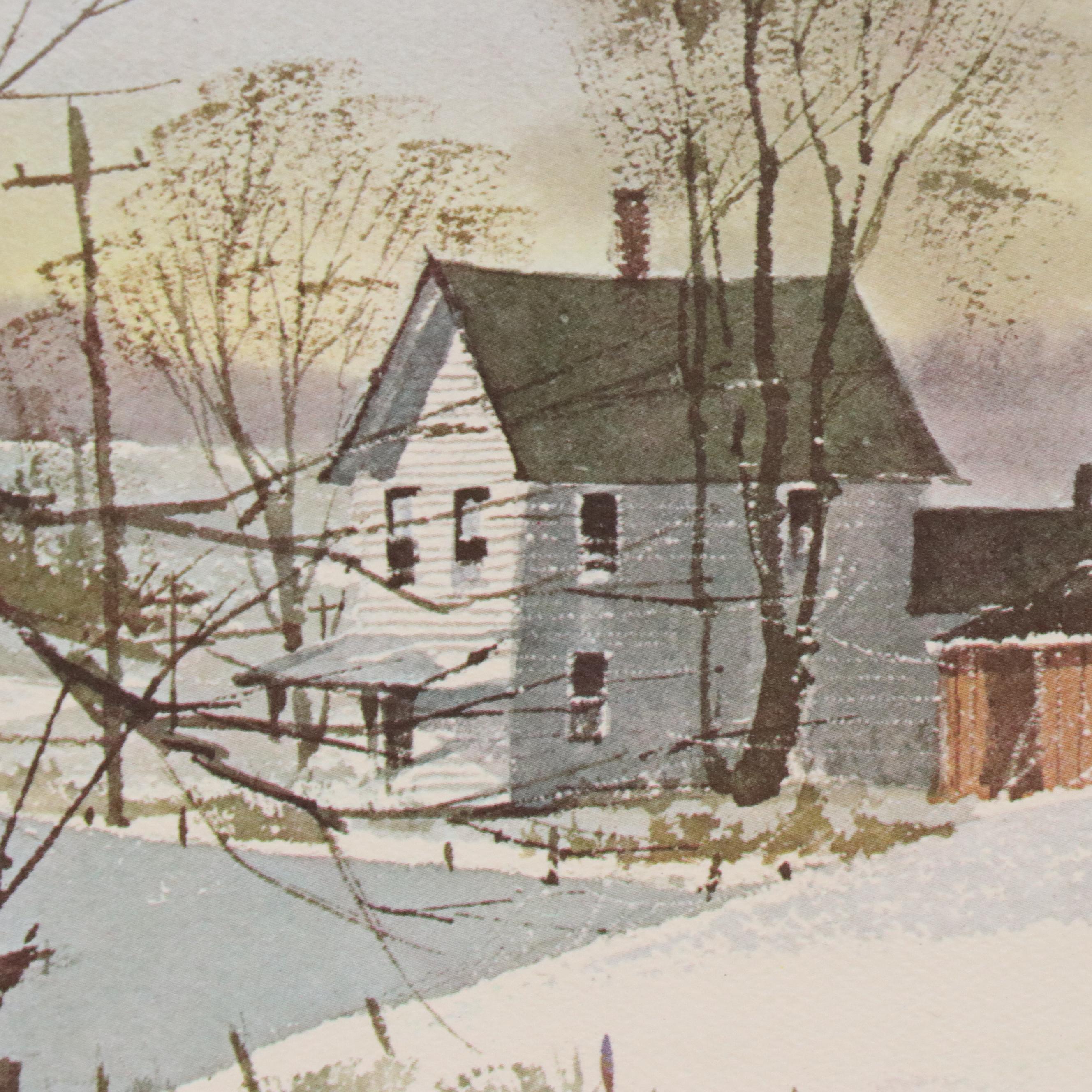 Pair of Scenic Offset Lithographs After Sam Hageman