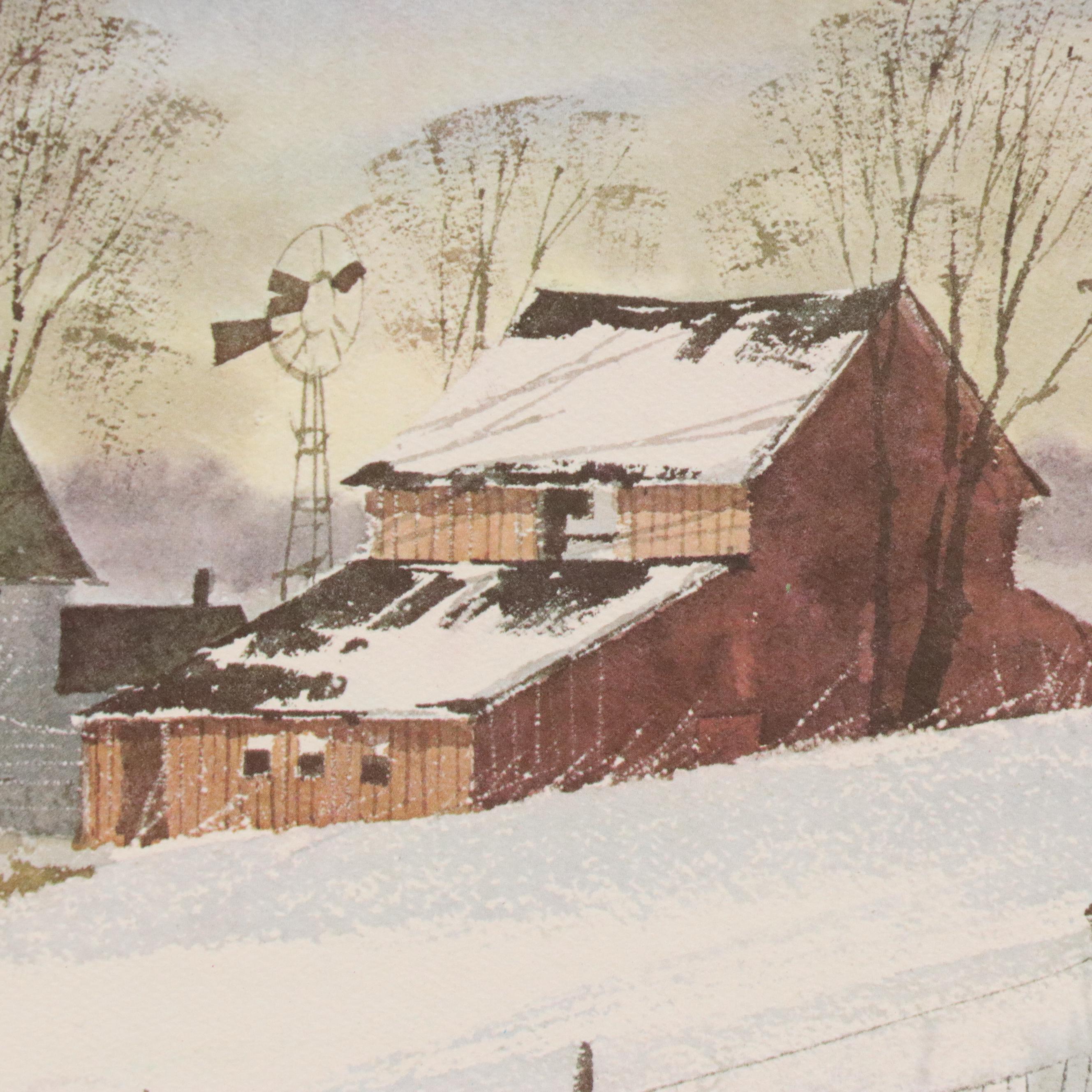 Pair of Scenic Offset Lithographs After Sam Hageman