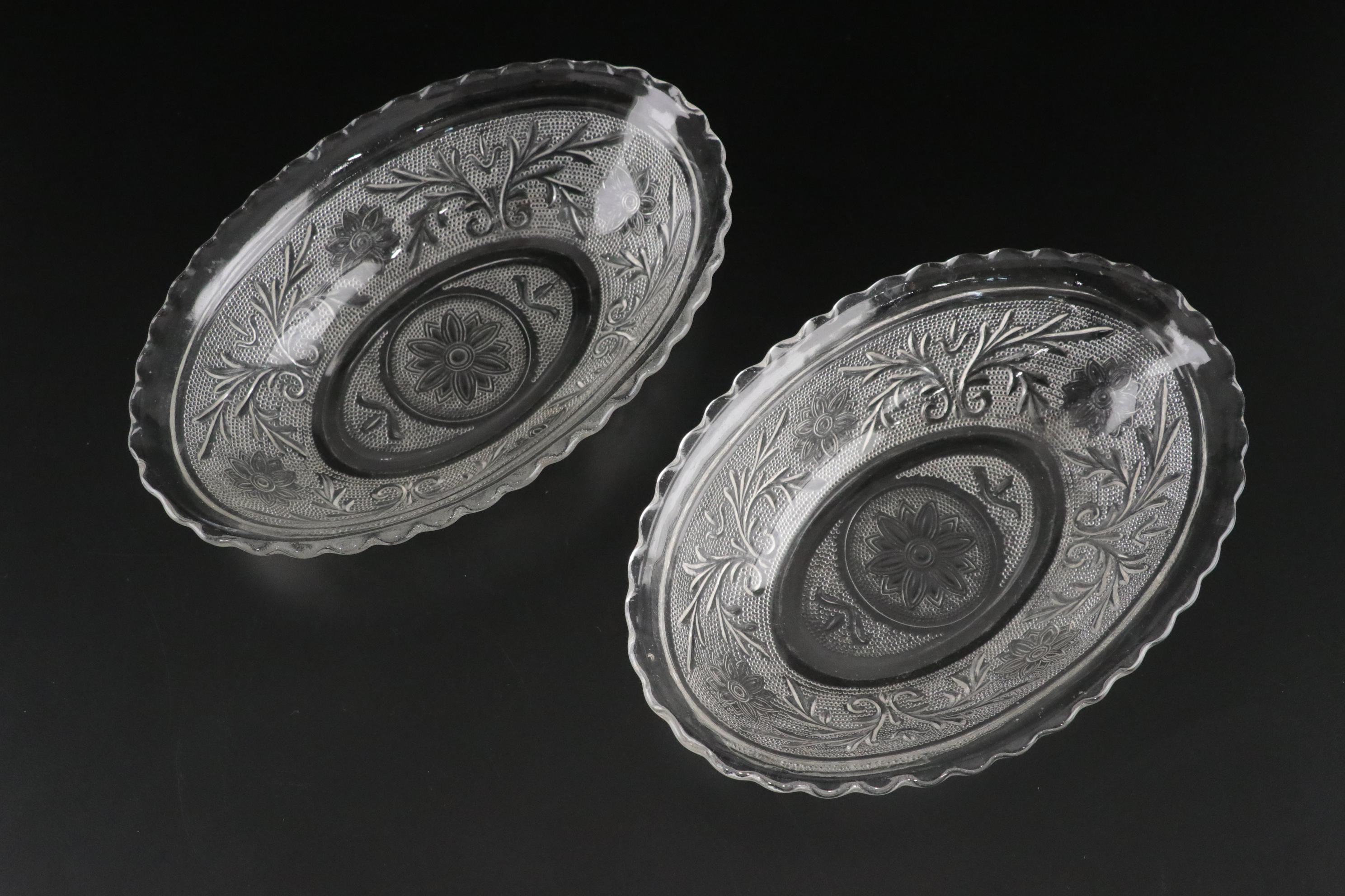 Depression Glass Luncheon Plates, EAPG "Grape & Festoon" by Doyle & Co. and More