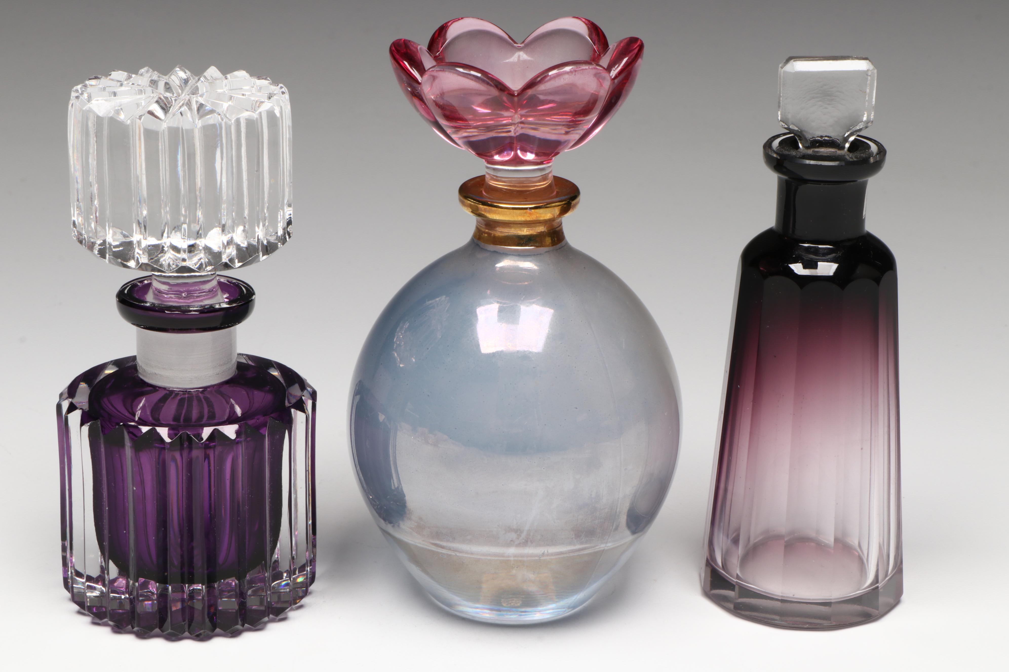 Mosser Bathing Beauty Soap Dish with Royal Limited and Other Perfume Bottles