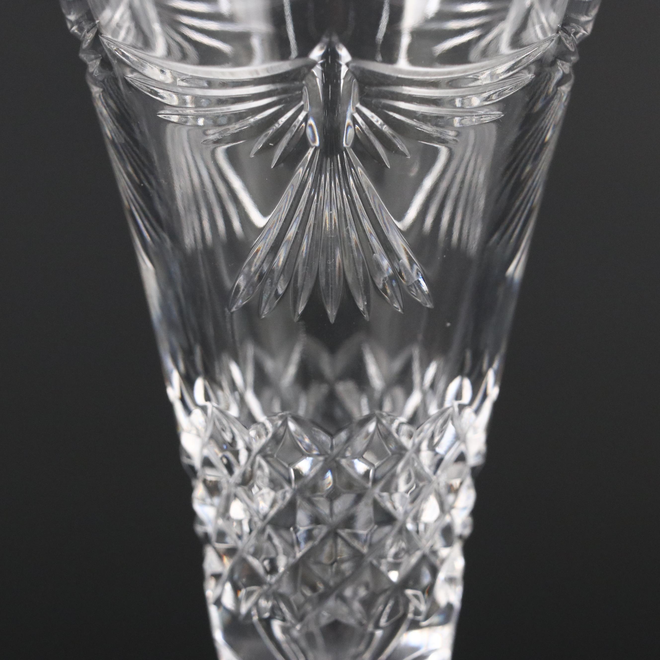 Waterford Crystal Millennium Series "Peace" Toasting Champagne Flutes