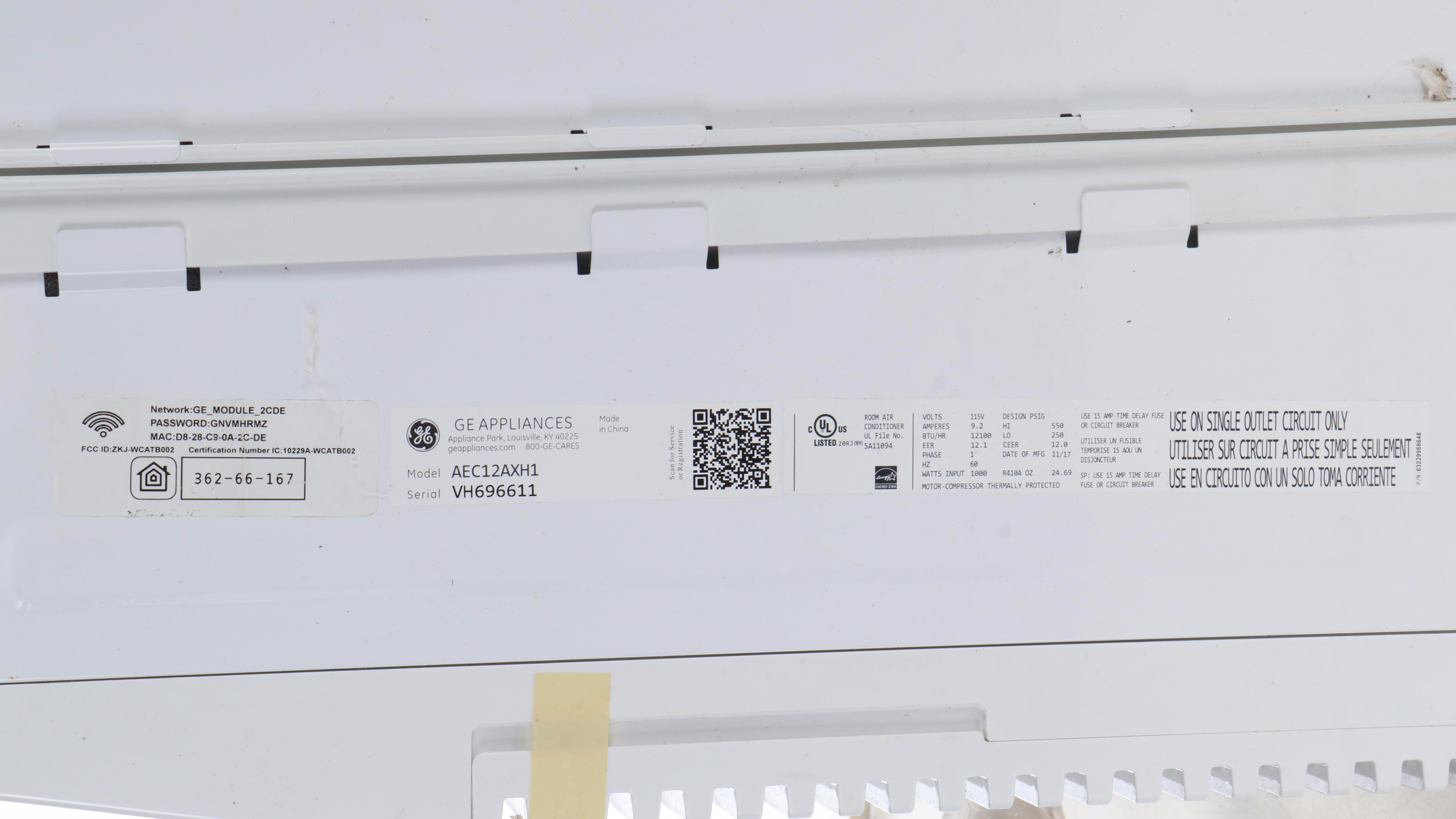 General Electric Room Air Conditioner