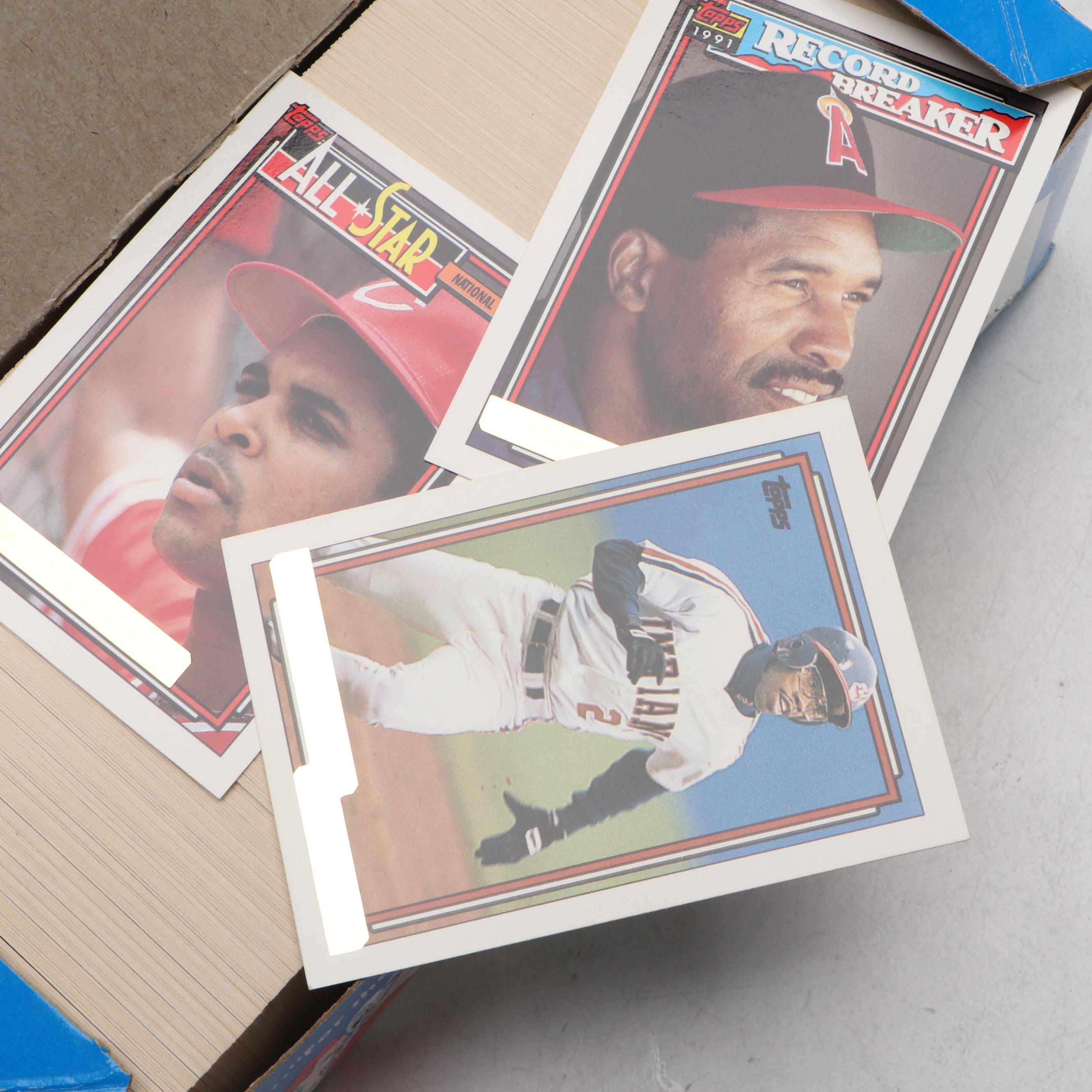 1992 Topps Baseball Card Boxes with Original Vending Case