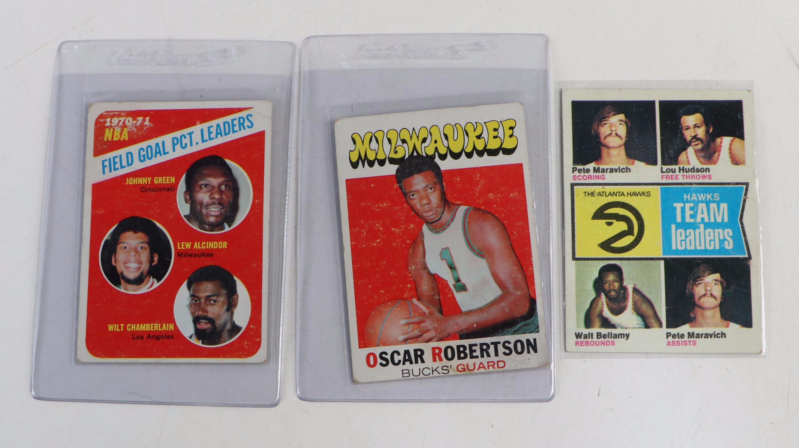 Topps Basketball Cards Featuring Oscar Robertson and More, 1970s