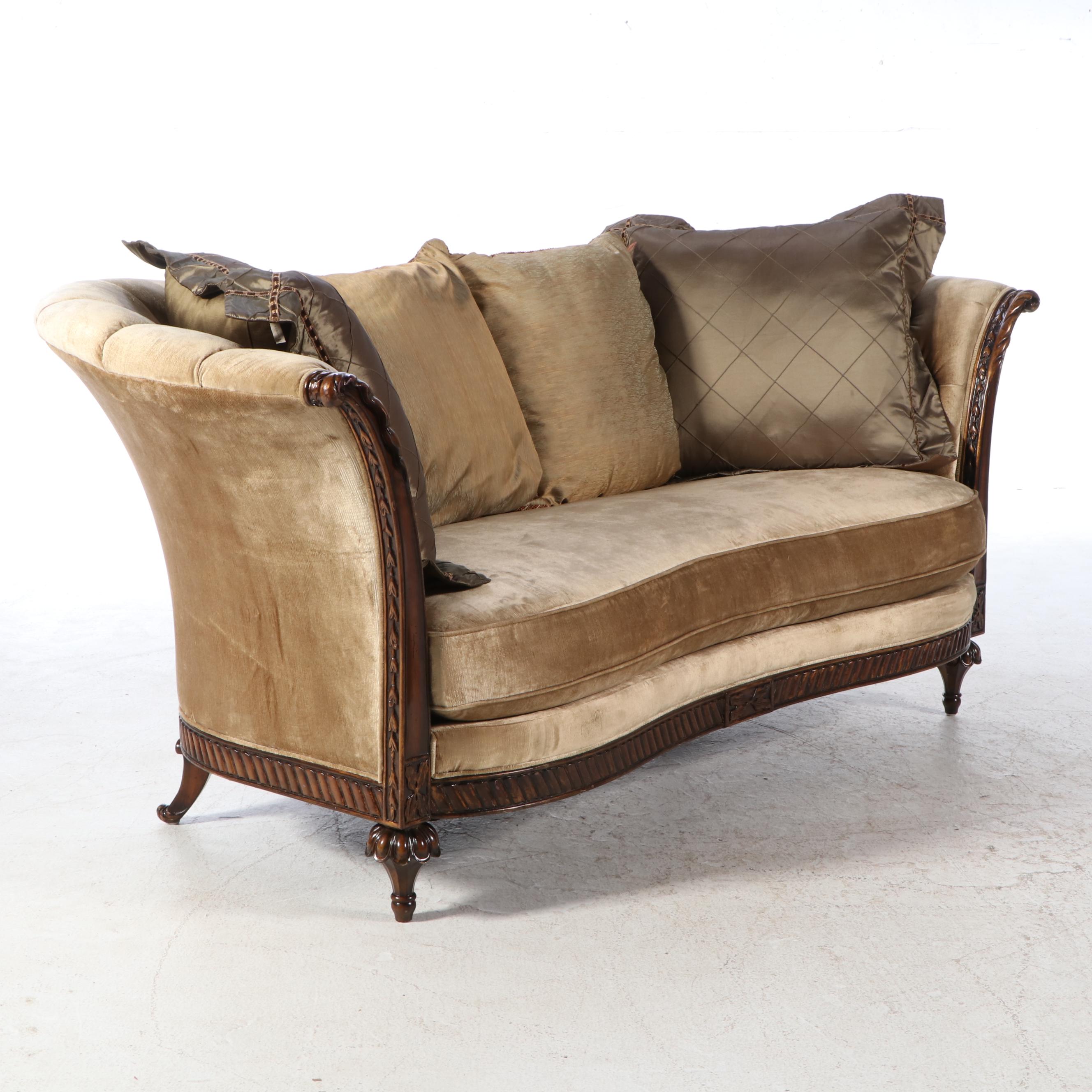 Schnadig "Compositions" French Provincial Style Buttoned-Down Sofa