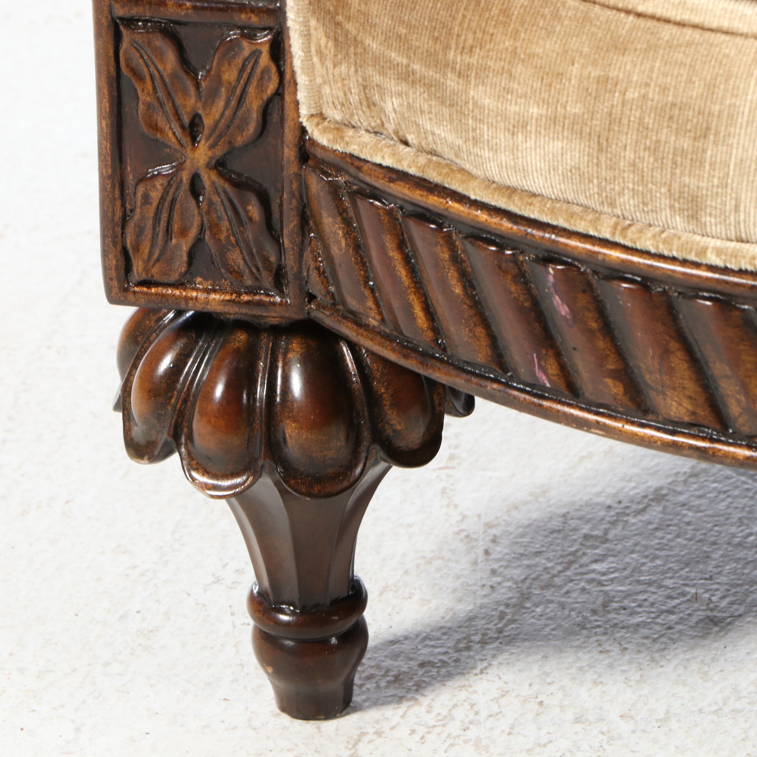 Schnadig "Compositions" French Provincial Style Buttoned-Down Sofa