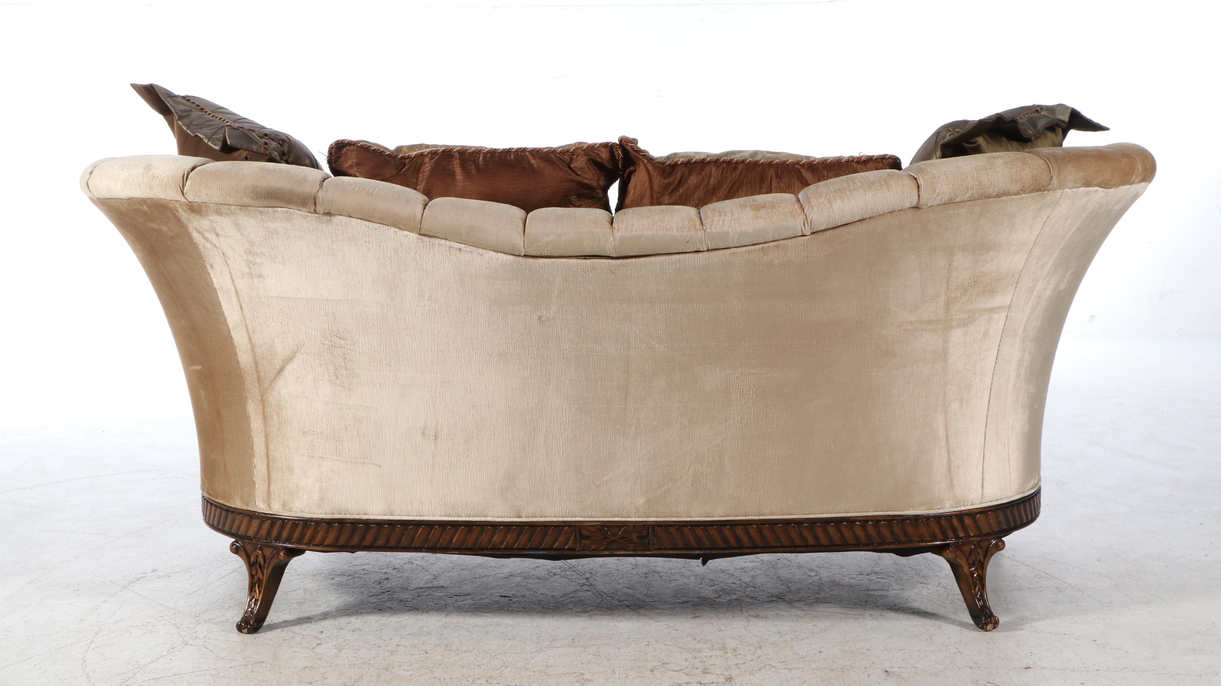 Schnadig "Compositions" French Provincial Style Buttoned-Down Sofa